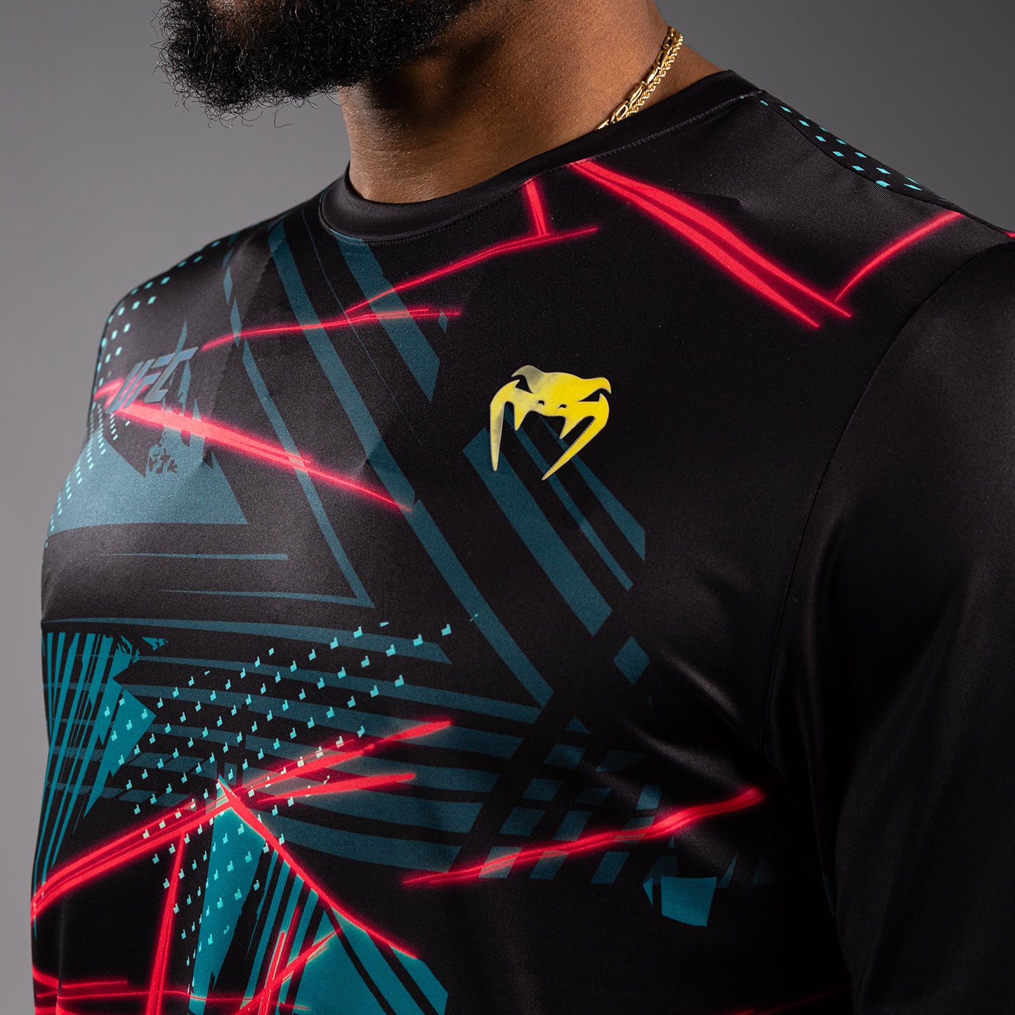 UFC Fusion By Venum Miami Edition Fight Week Camiseta Dry-Tech para hombre - Negra