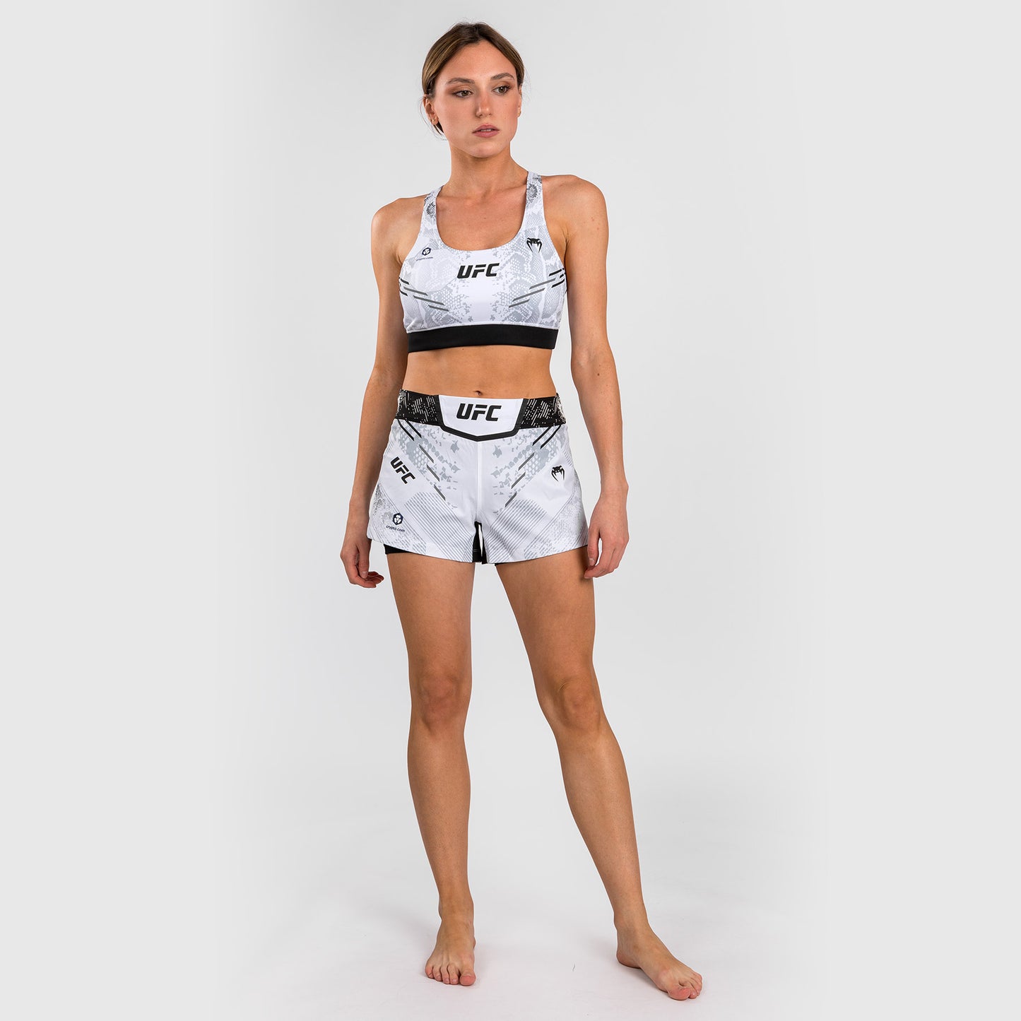 UFC Adrenaline by Venum Authentic Fight Night Short de Combate para Mujer - Blanco