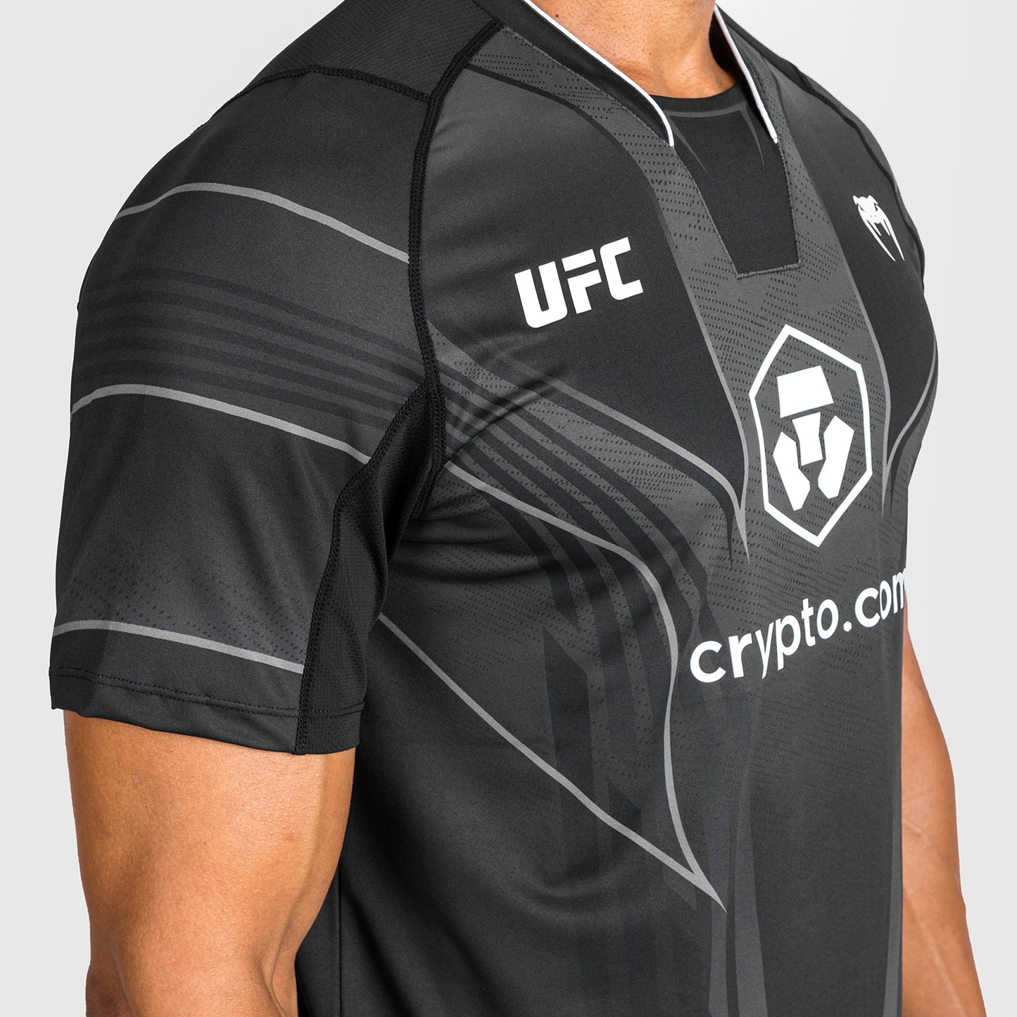 Camiseta personalizada UFC Venum Authentic Fight Night 2.0 para hombre - Negra