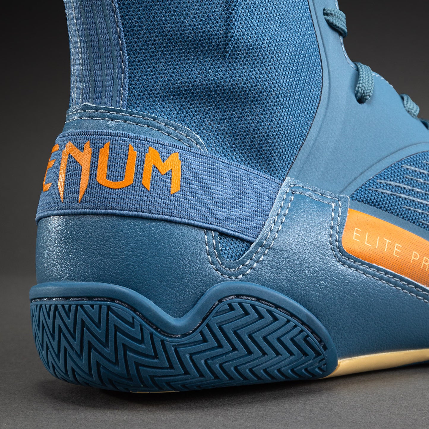 Venum Elite Neo Zapatillas de Boxeo – Azul Acero/Naranja