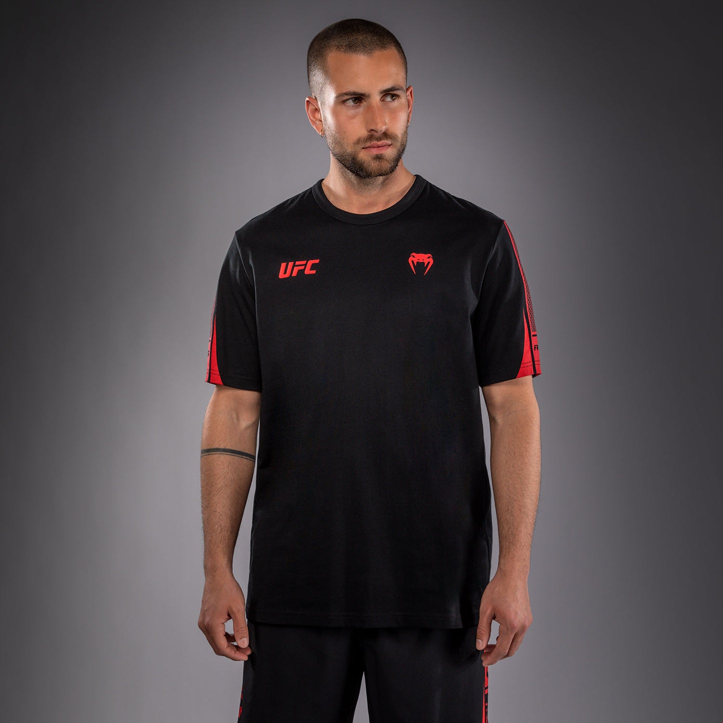 Venum UFC Unity by Venum Authentic Fight Week Camiseta de Manga Corta para Hombre - Negro