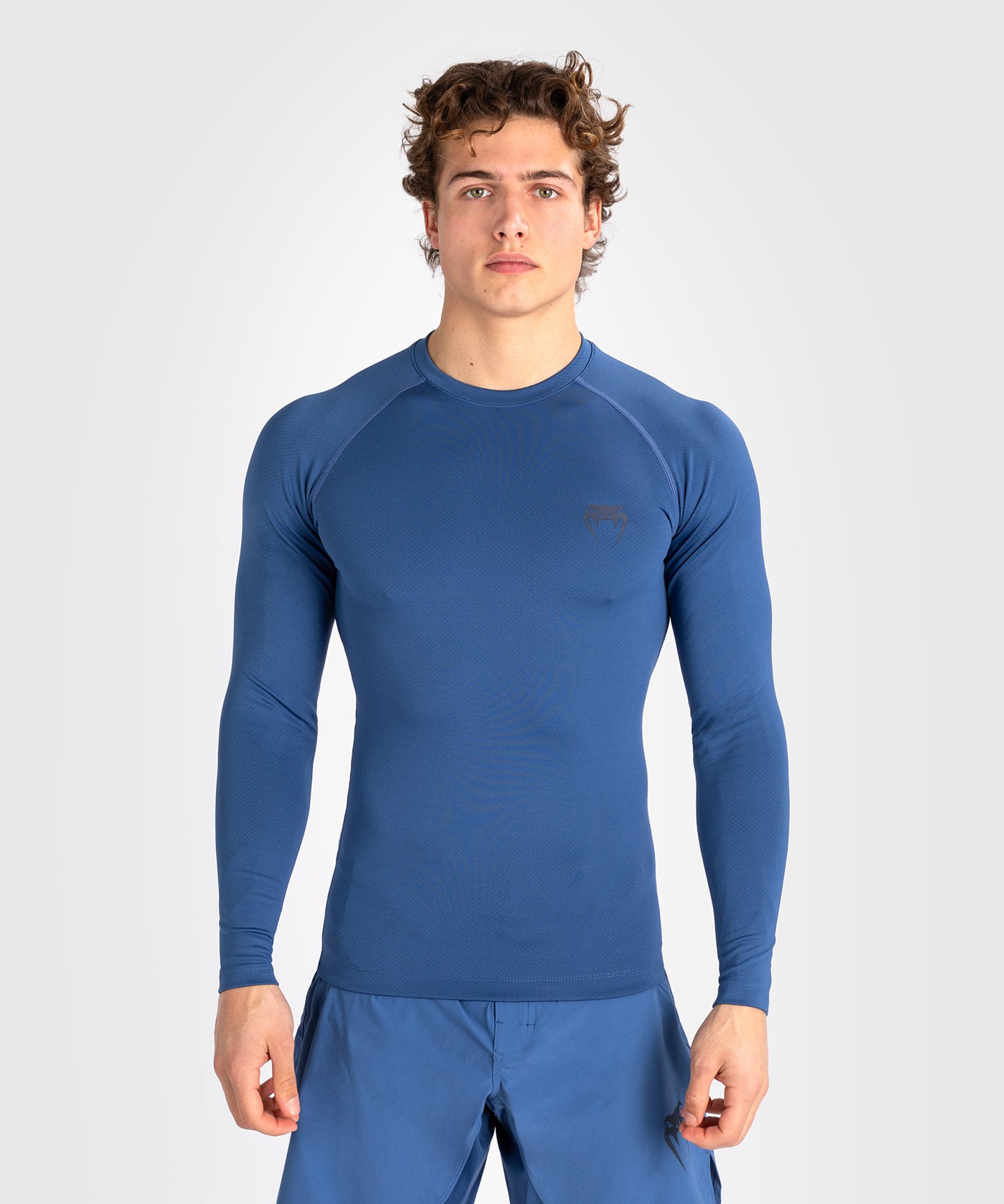 Venum Contender Lycra de manga larga para hombre - Azul