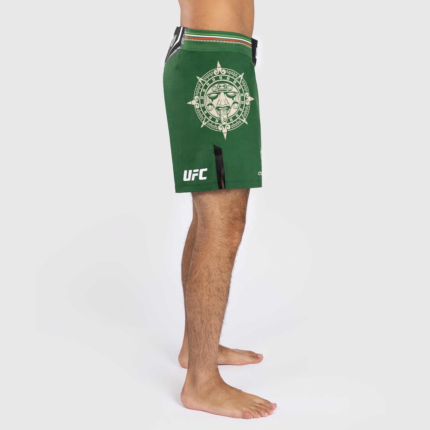 Noche UFC by Venum Authentic Fight Night Shorts de combate para hombre - Corte corto - Verde