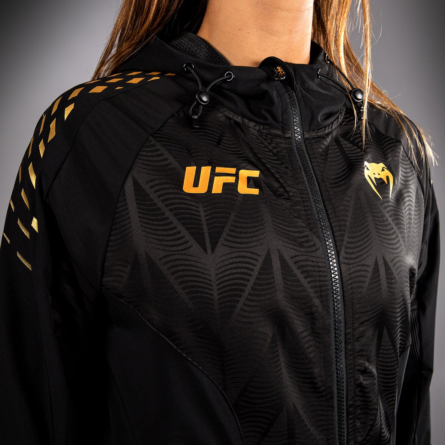 UFC Zenith by Venum Authentic Fight Night Sudadera de walkout Mujer Personalizado - Champion