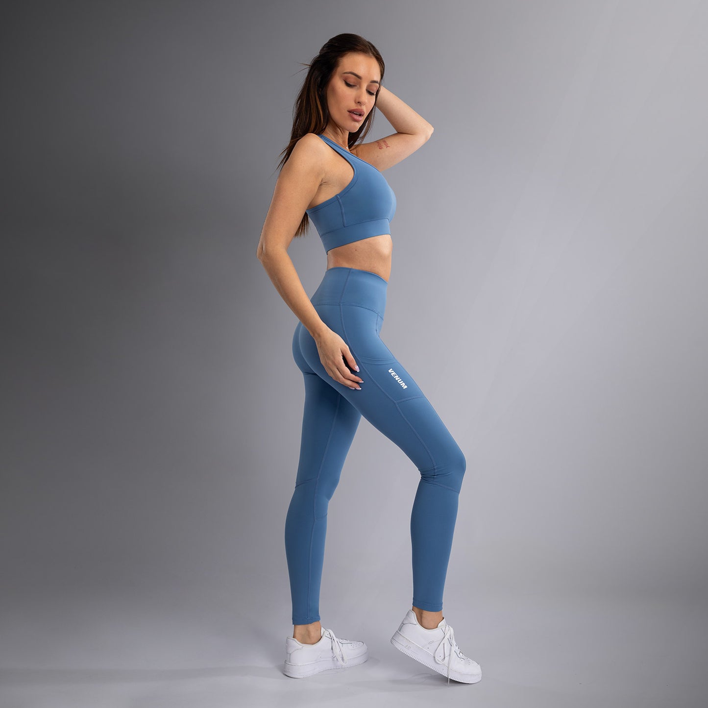 Venum Essential Leggings de Rendimiento es para Mujer - Azul Tormenta