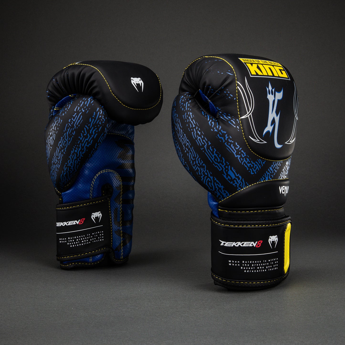 Venum x TEKKEN 8 Guantes de Boxeo King - Negro/Amarillo