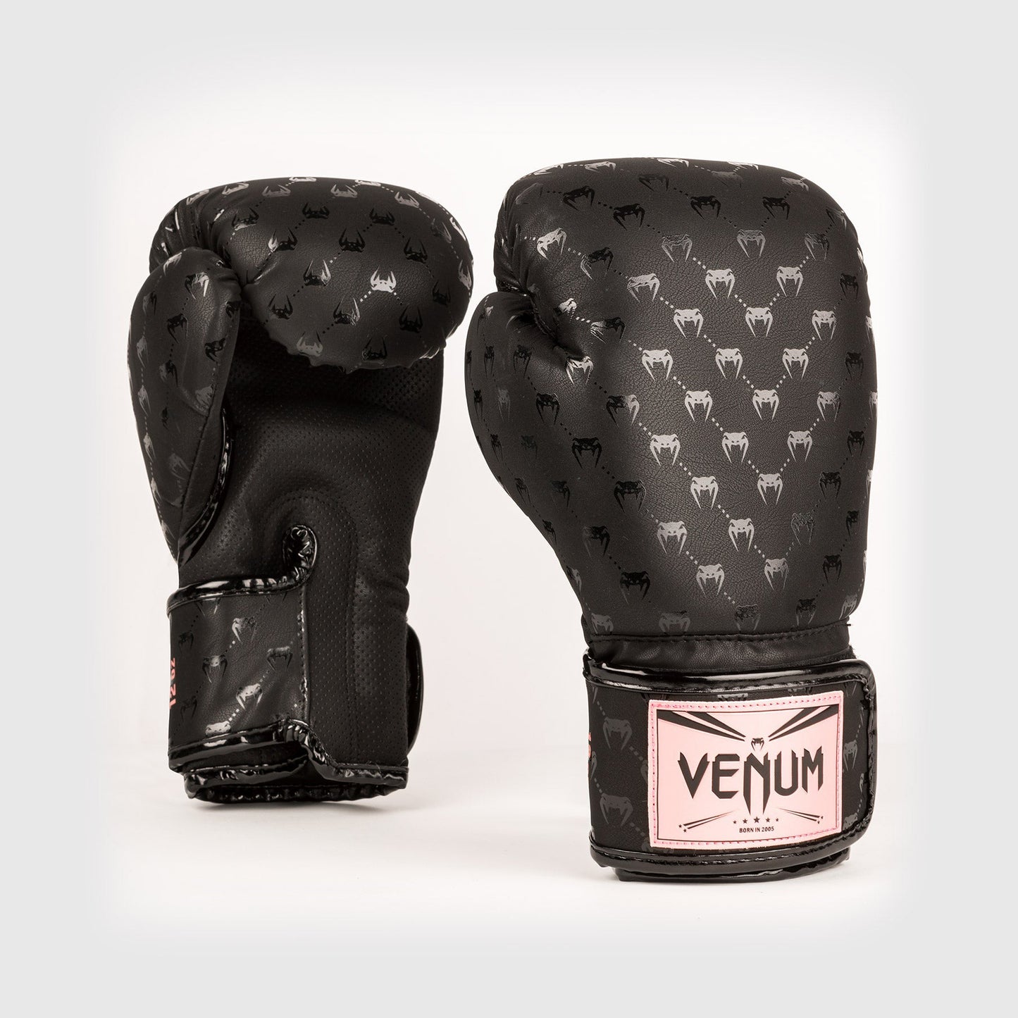 Guantes de Boxeo Venum Impact Monogram – Negro/Oro Rosa