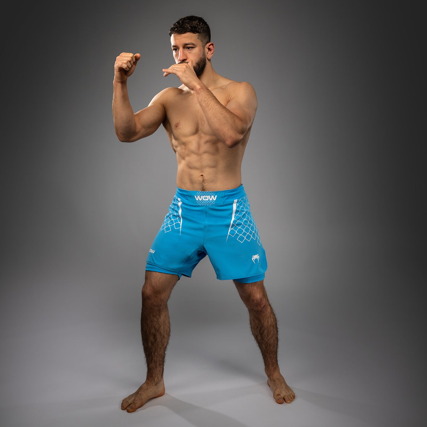 Venum x WOW FC Pantalones de Lucha para Hombre - Pacific Blue