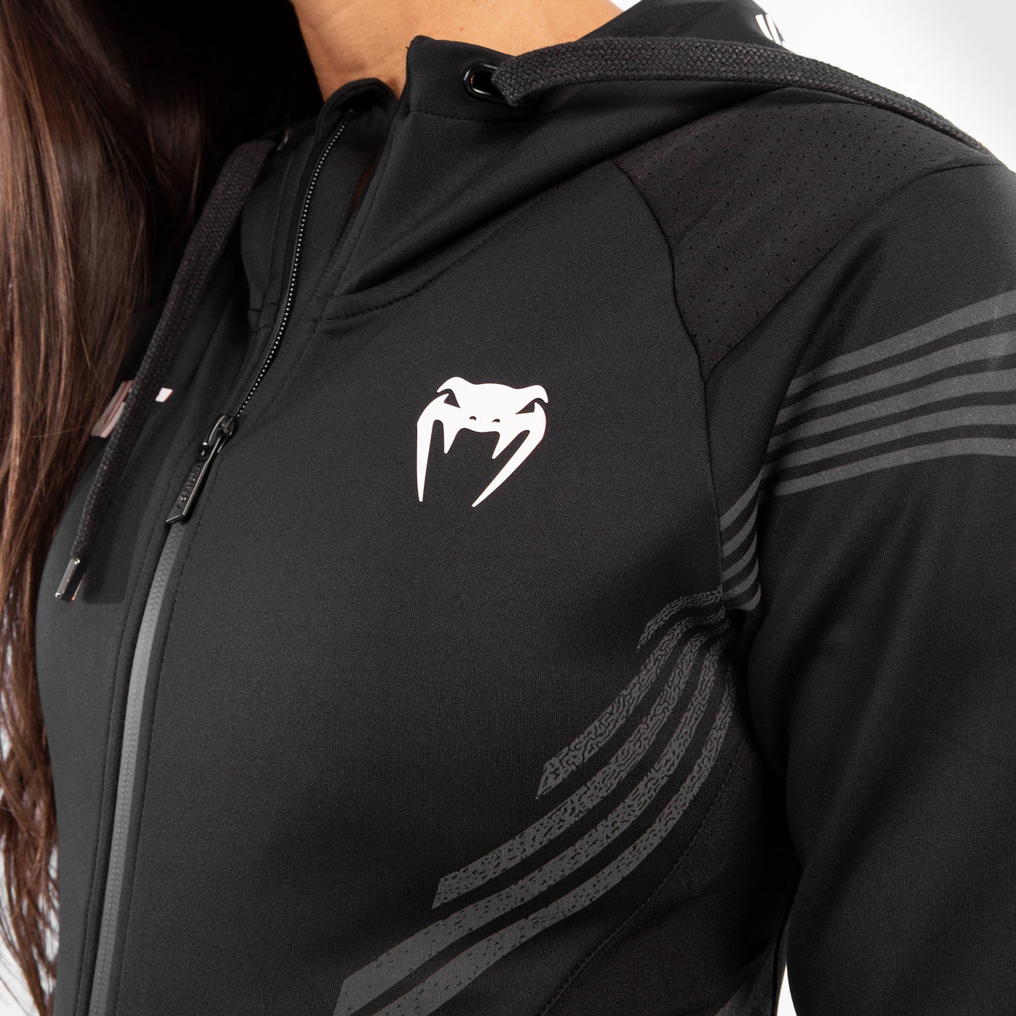 Sudadera Para Mujer Personalizada UFC Venum Authentic Fight Night Walkout - Negro