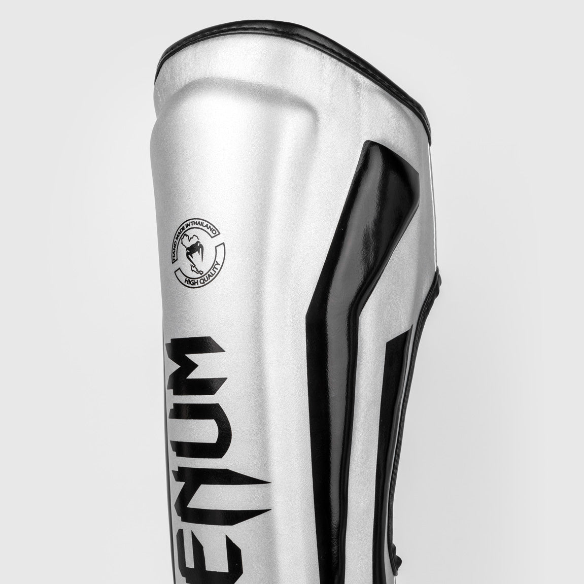 Venum Elite Espinilleras Standup - Plata/Negro