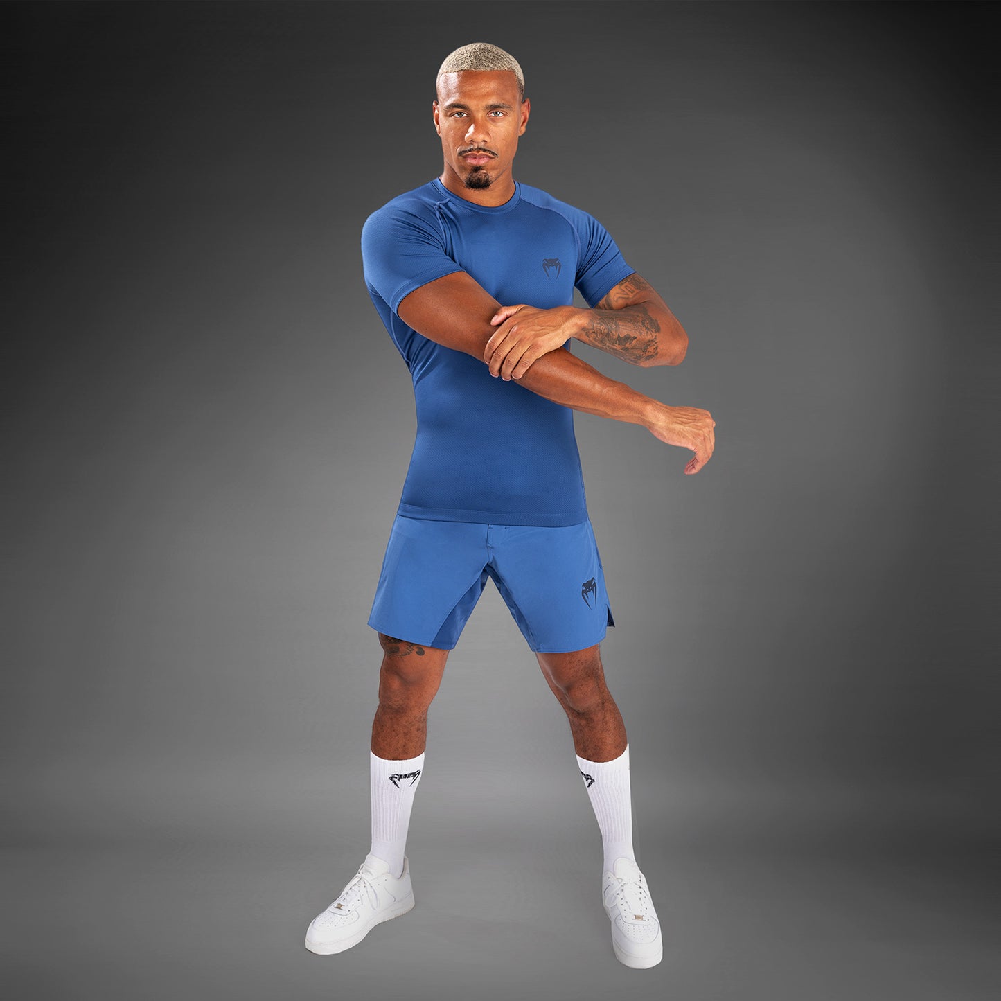 Venum Contender Lycra de manga corta para hombre - Azul