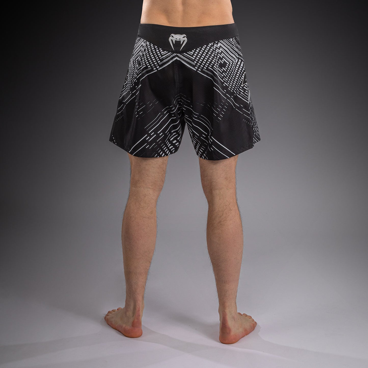Venum Midnight Fury Short de Combate – Negro/Gris/Plata