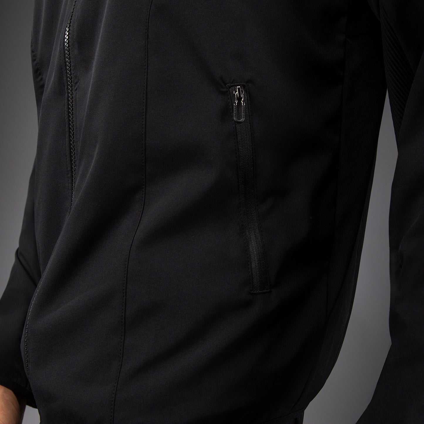 Venum x Mike Tyson Tiger Track Jacket - Negro Profundo/Rojo Intenso