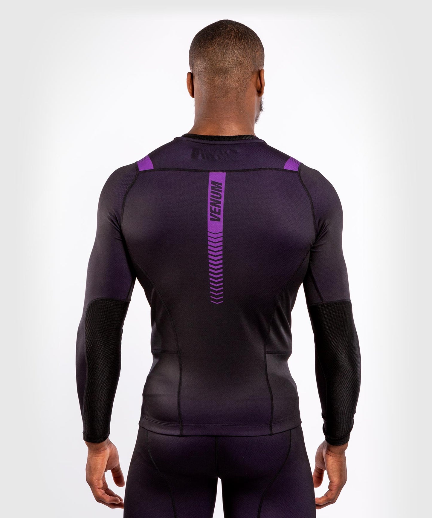 Camiseta de compresión Venum No Gi 3.0 - Manga larga - Negro/Morado