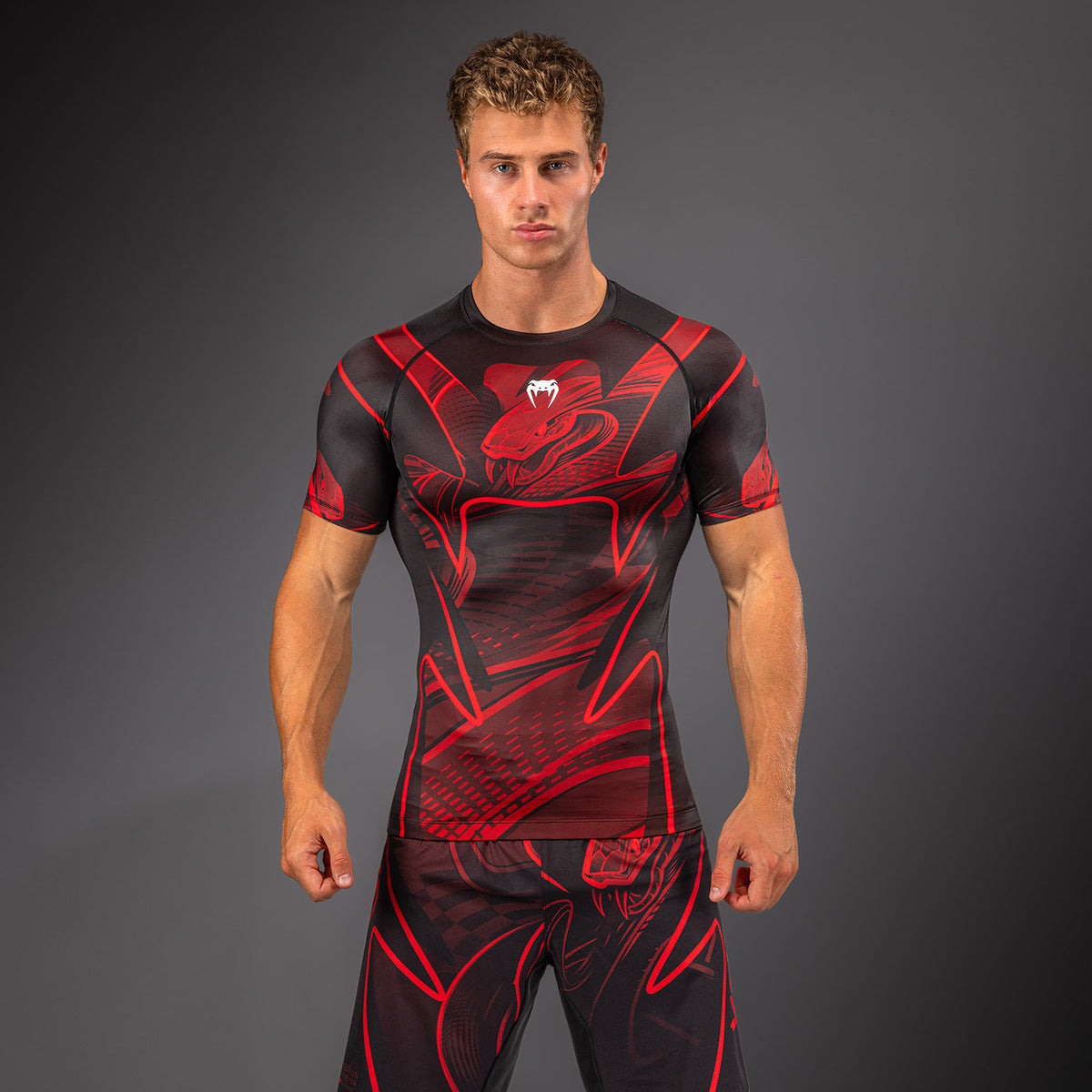 Venum Crimson Viper 2.0 Rashguard de manga corta - Negro/Rojo