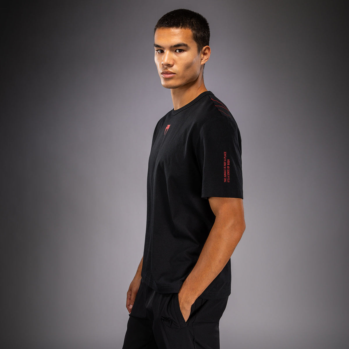 Venum Amazonia Reborn Camiseta - Negro/Rojo