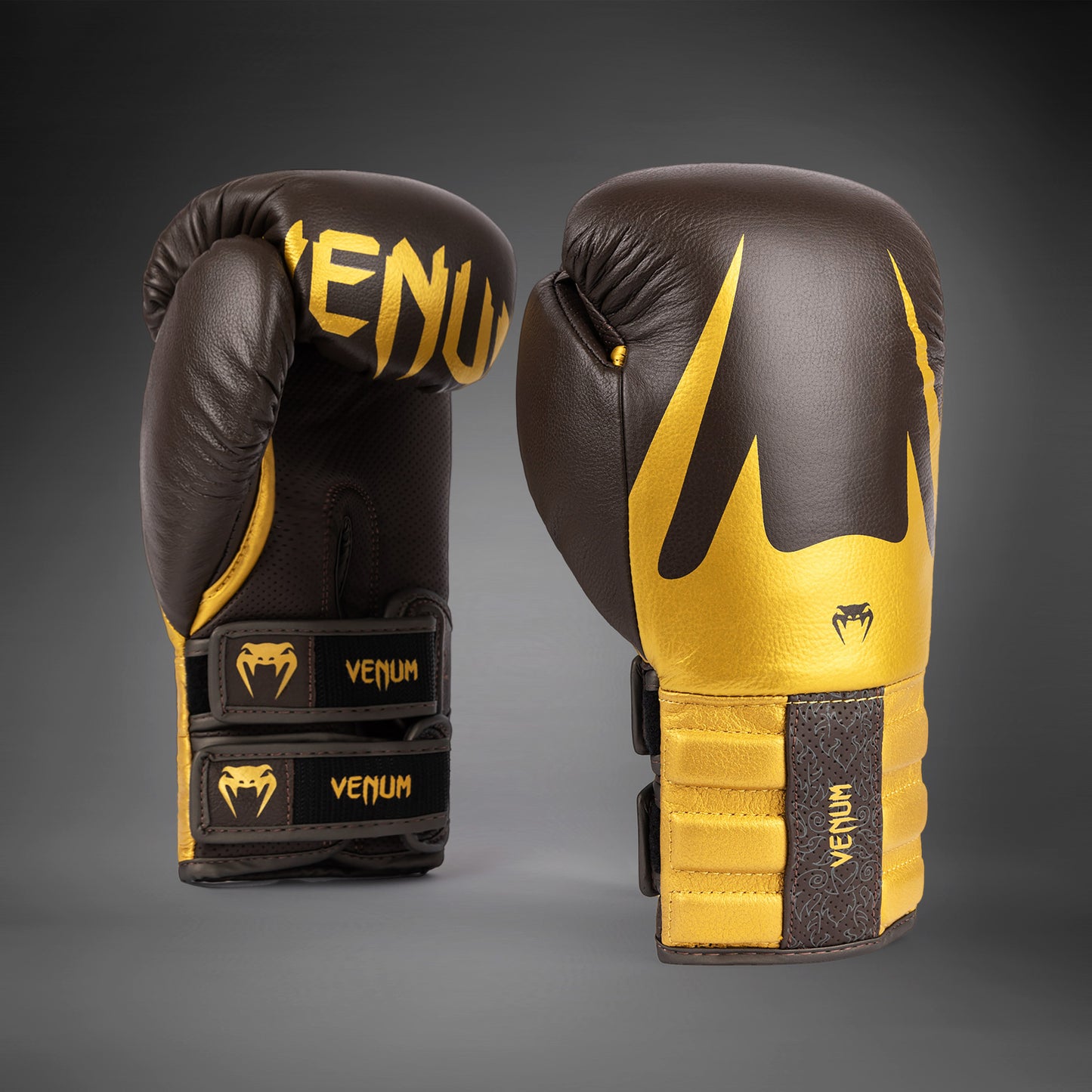Venum Reverso Guantes de Boxeo - Chocolate/Oro