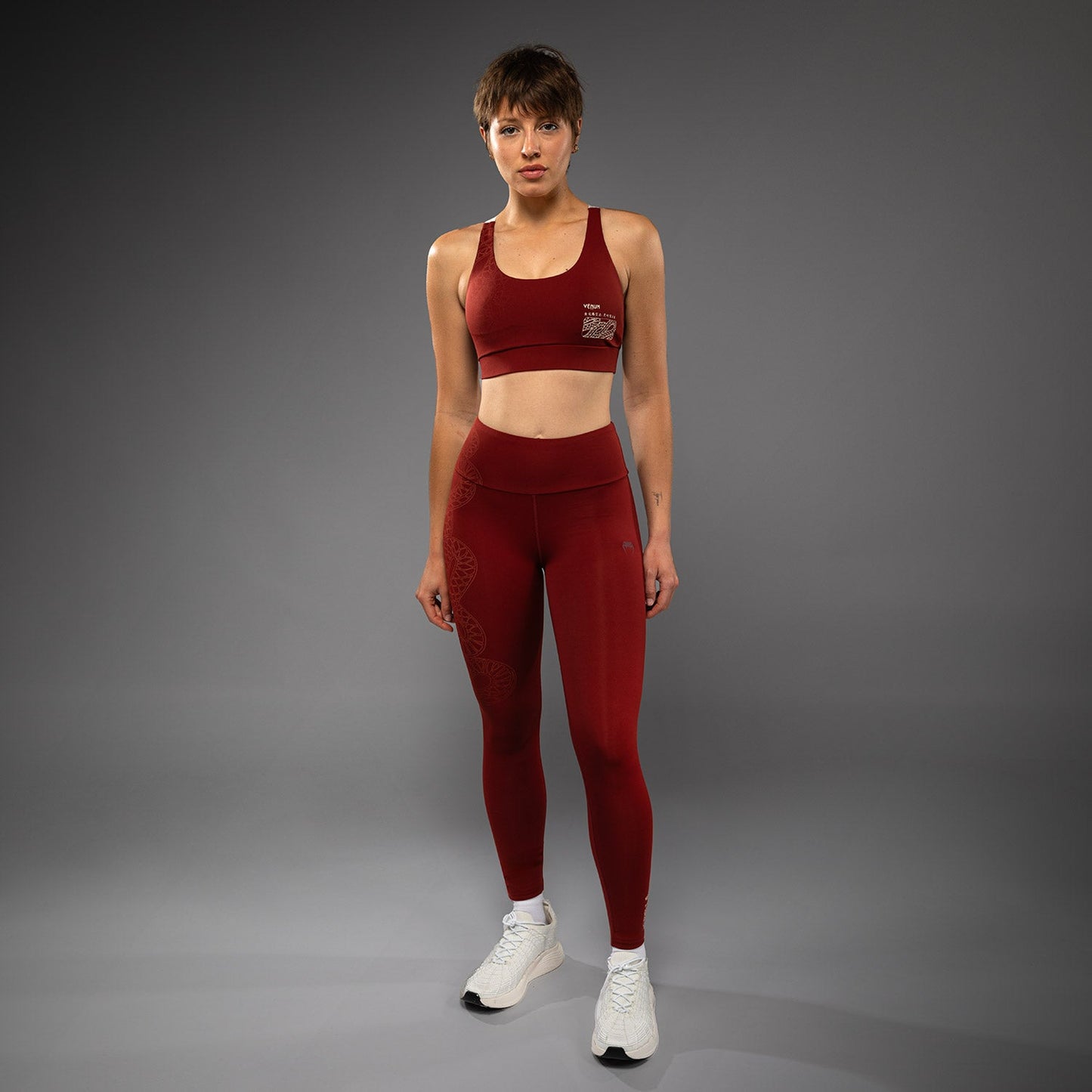 Venum Serpenti Leggings Mujer – Burdeos/Marfil
