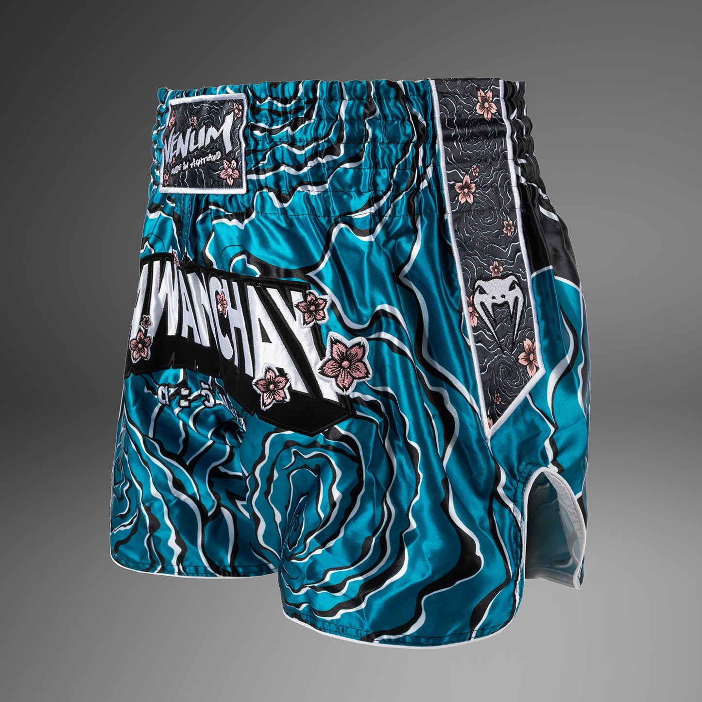 Venum x Tawanchay Pantalones Cortos de Muay Thai – Azul/Blanco