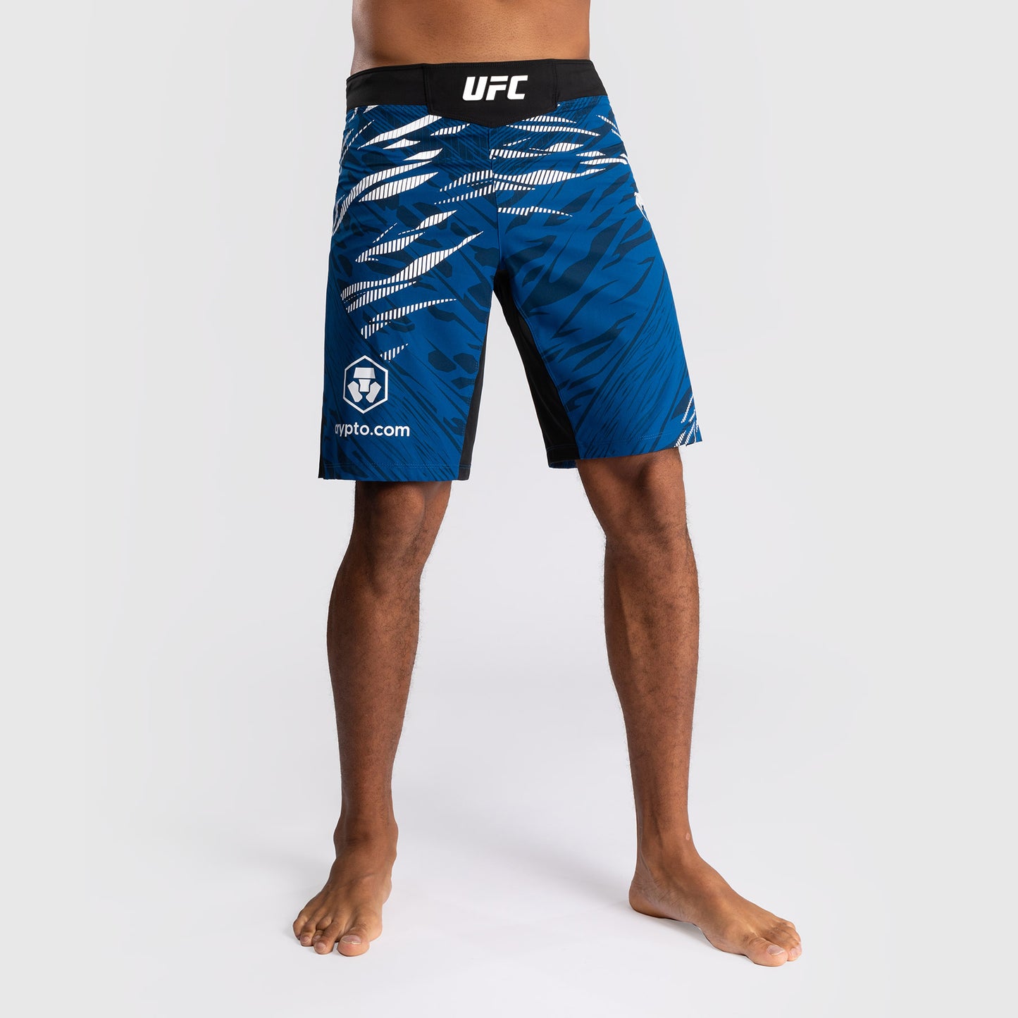 UFC Fusion by Venum Personalizados Authentic Fight Night Shorts de Lucha para Hombre - Ajuste Largo - Azul