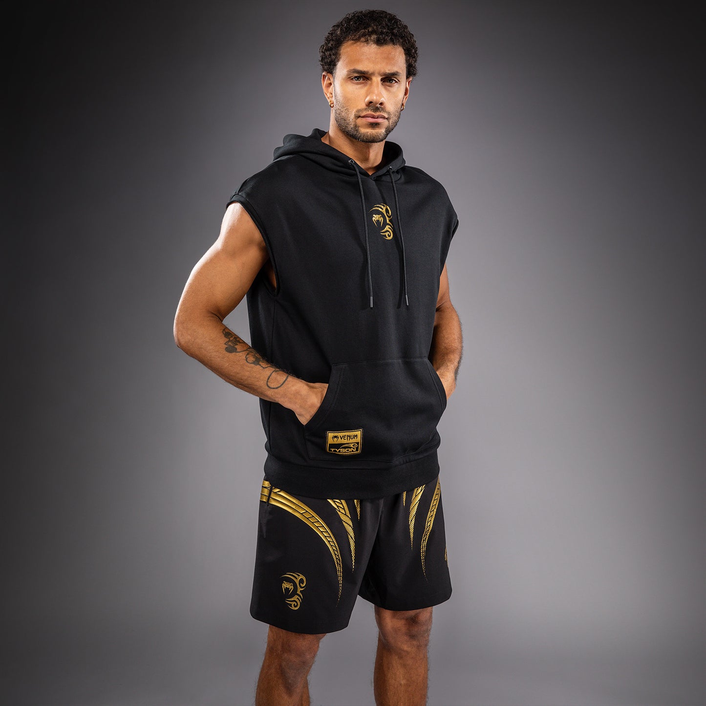 Venum x Mike Tyson Tiger Sudadera Sin Mangas Tiger - Negro/Oro