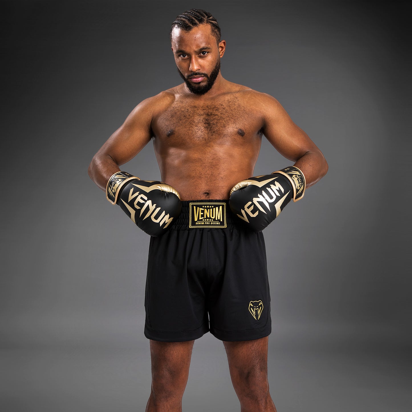 Venum Classic  Boxing Shorts - Negro/Dorado