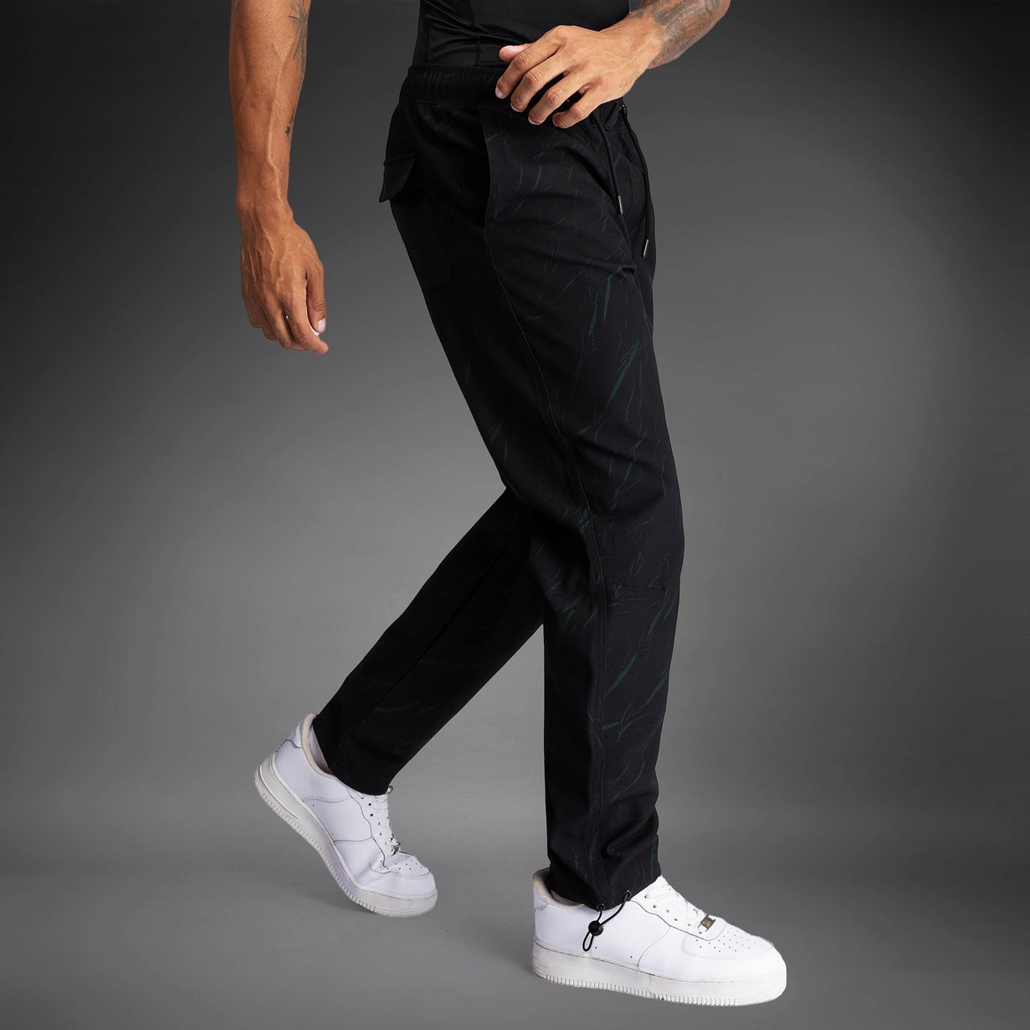 Venum Trooper Pantalones de Chándal Para Hombre - Negro/Verde Bosque