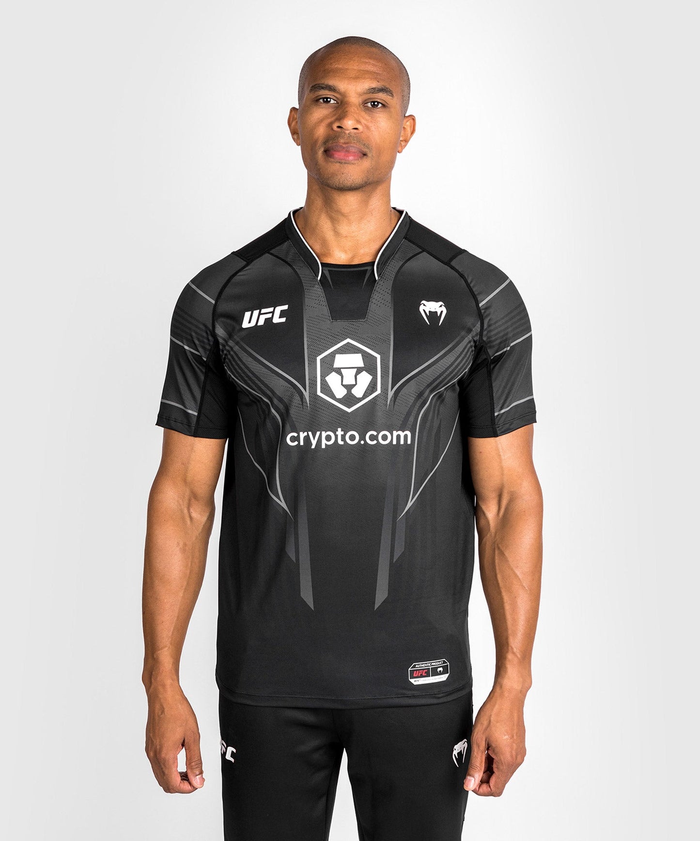 Camiseta personalizada UFC Venum Authentic Fight Night 2.0 para hombre - Negra