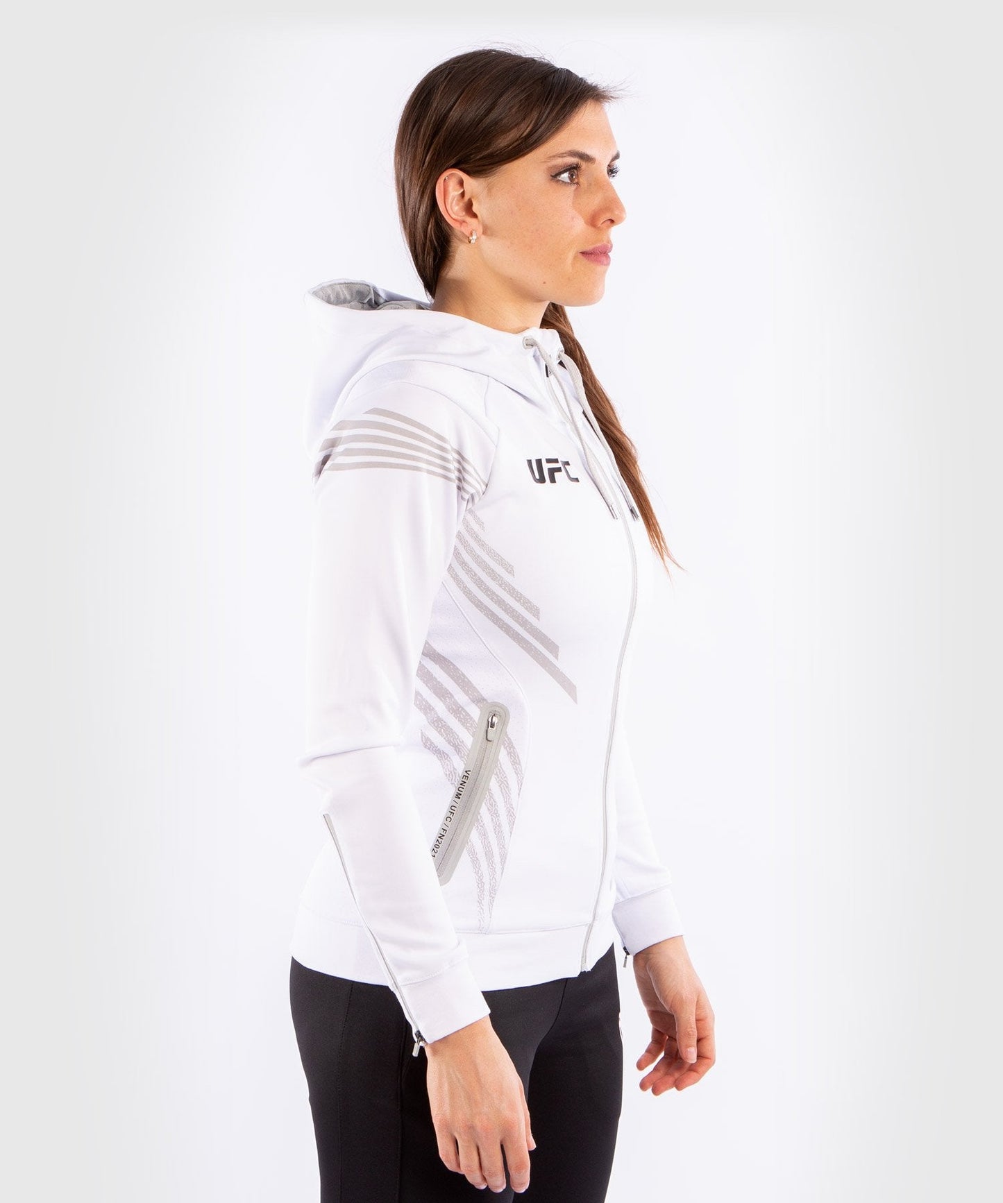 Sudadera Para Mujer Fighters UFC Venum Authentic Fight Night Walkout - Blanco