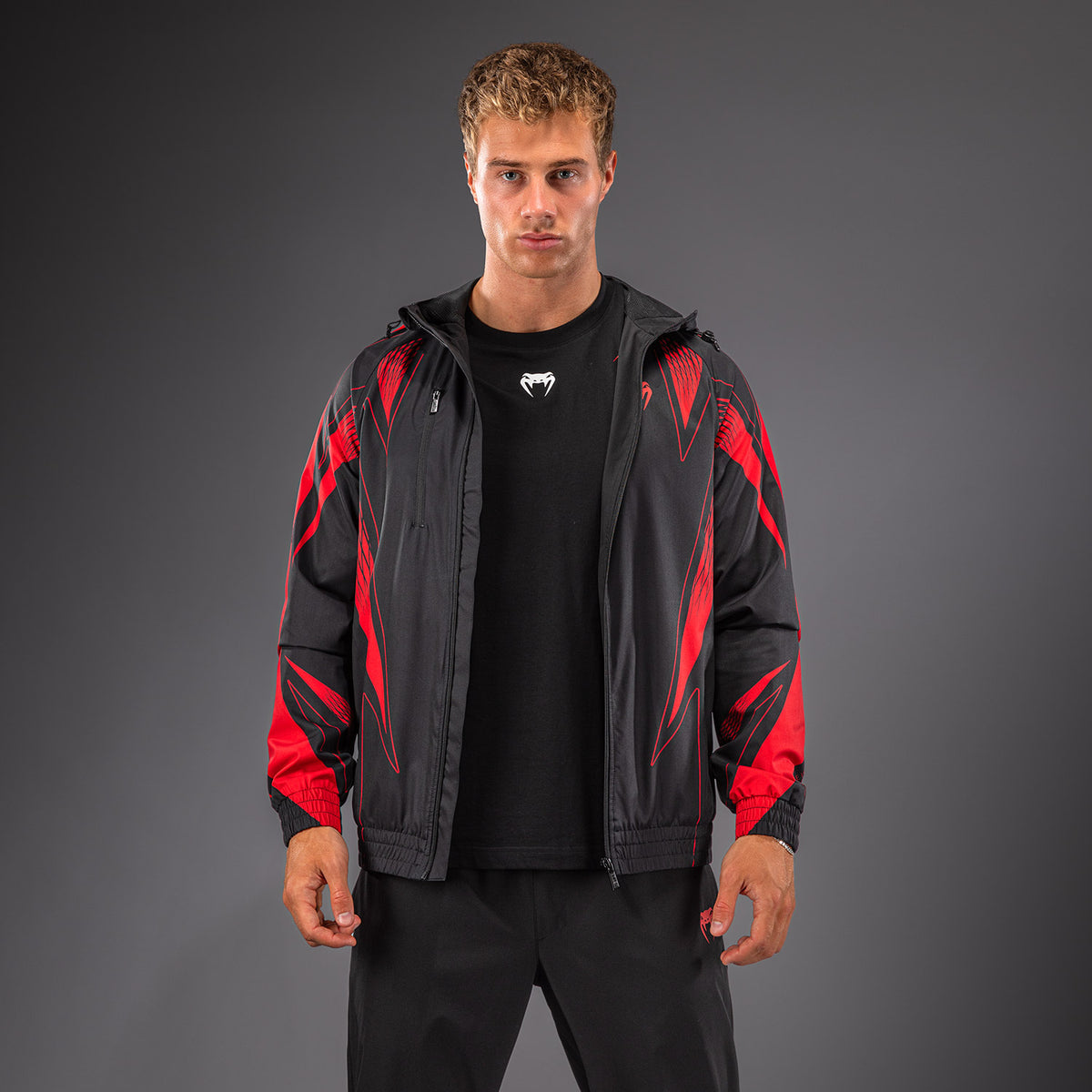 Venum Amazonia Reborn Chaqueta de chándal - Negro/Rojo