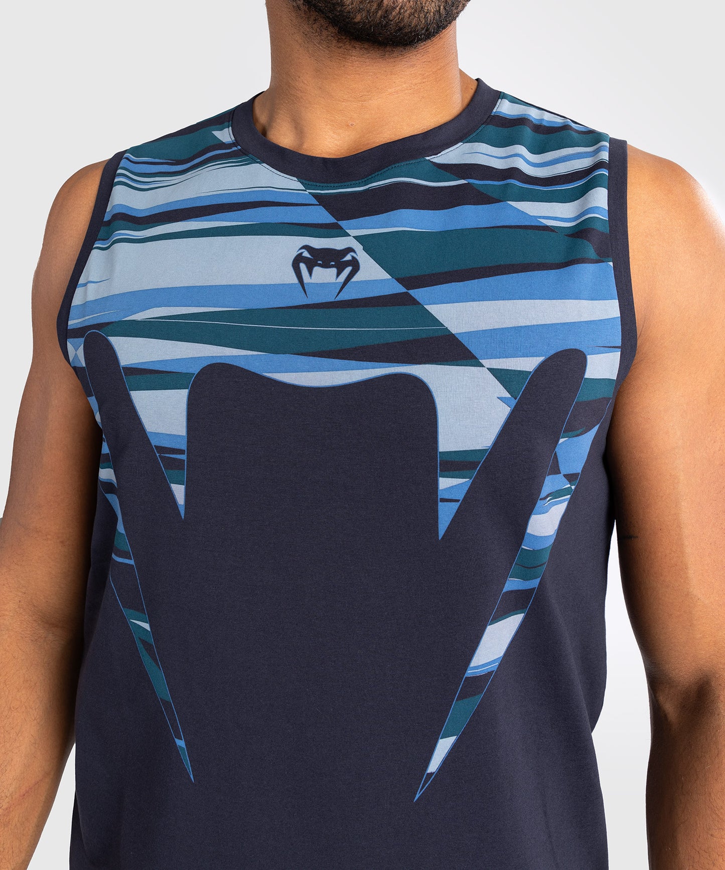 Venum Rapid Camiseta de Tirantes para Hombre - Snake Head - Azul Ámbar