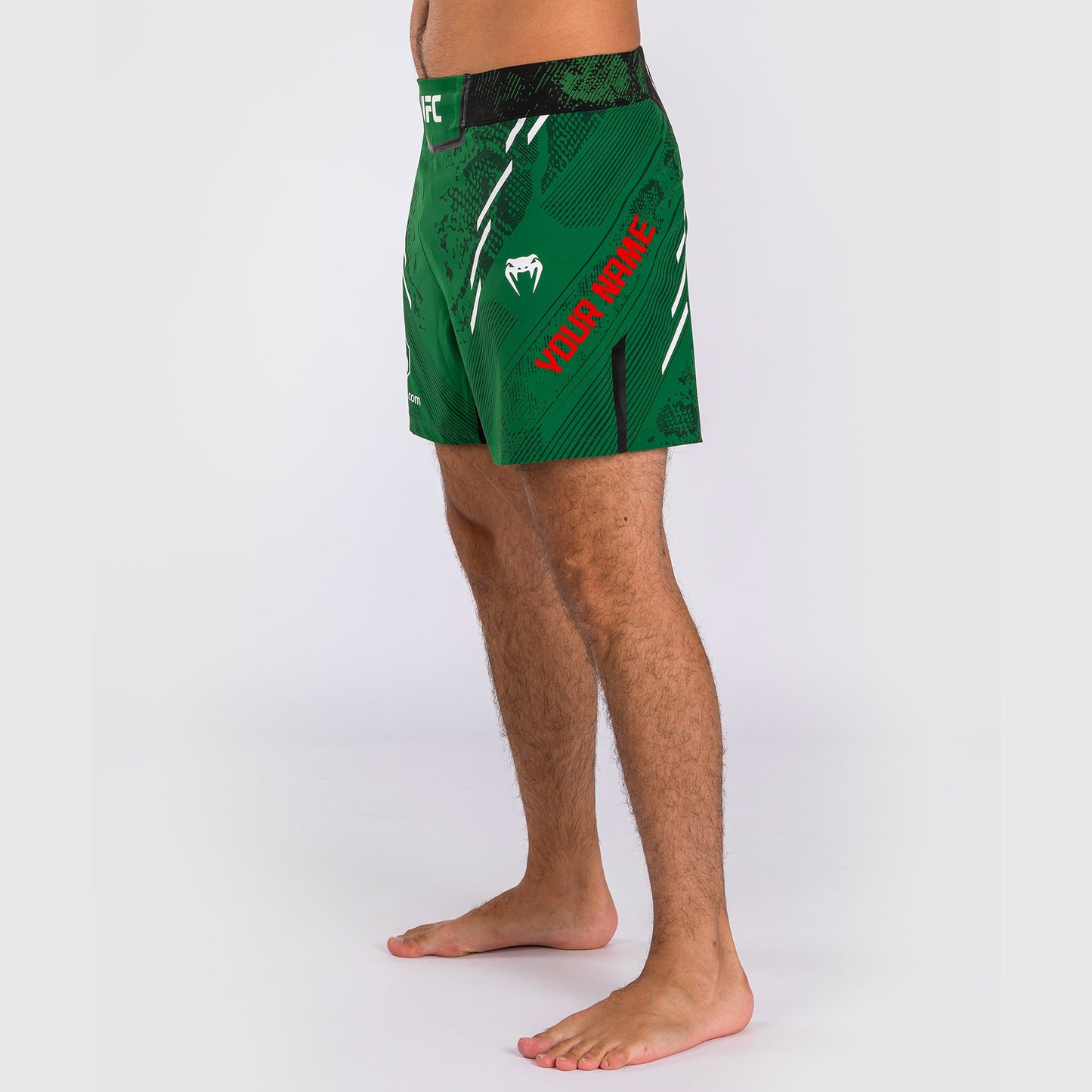 Pantalón Corto UFC Adrenaline by Venum Personalized Authentic Fight Night, Hombre - Corte Corto - Verde