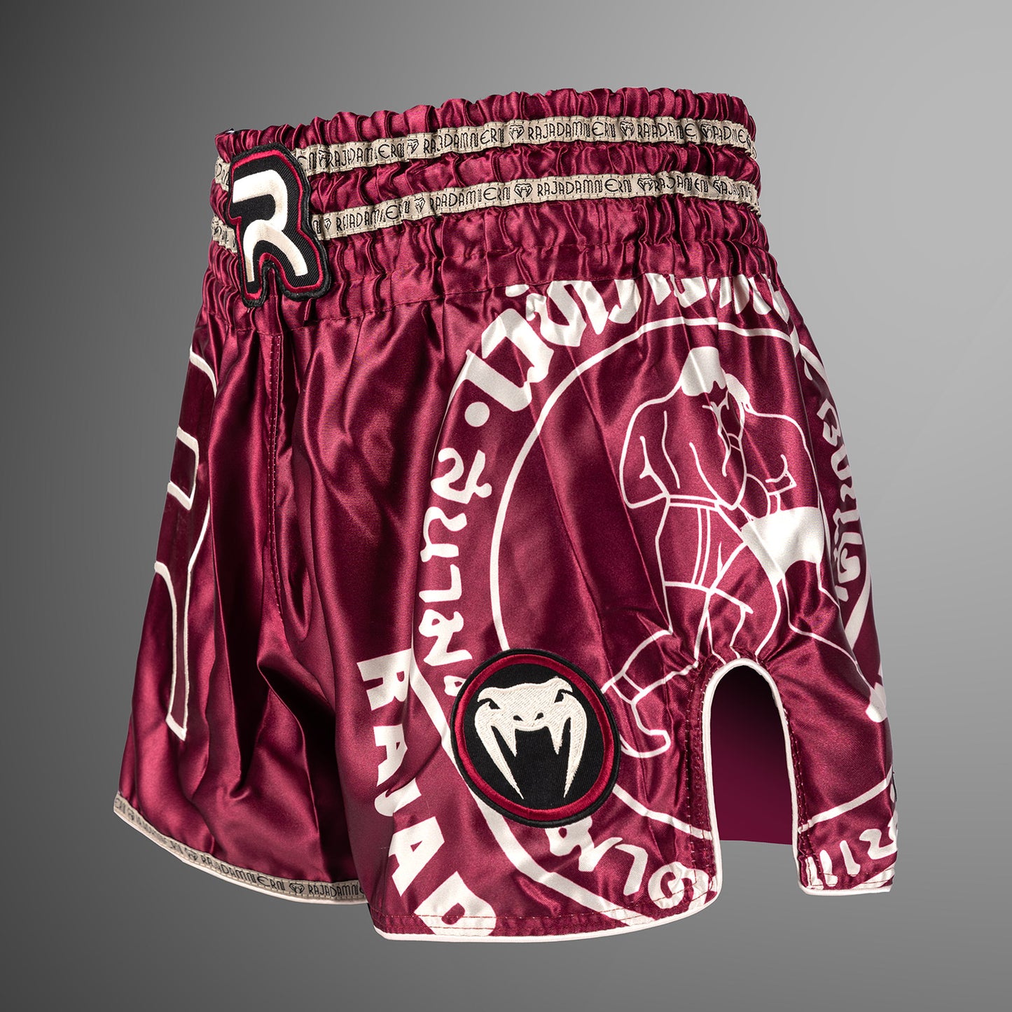Venum x Rajadamnern Pantalones Cortos Muay Thai - Burdeos