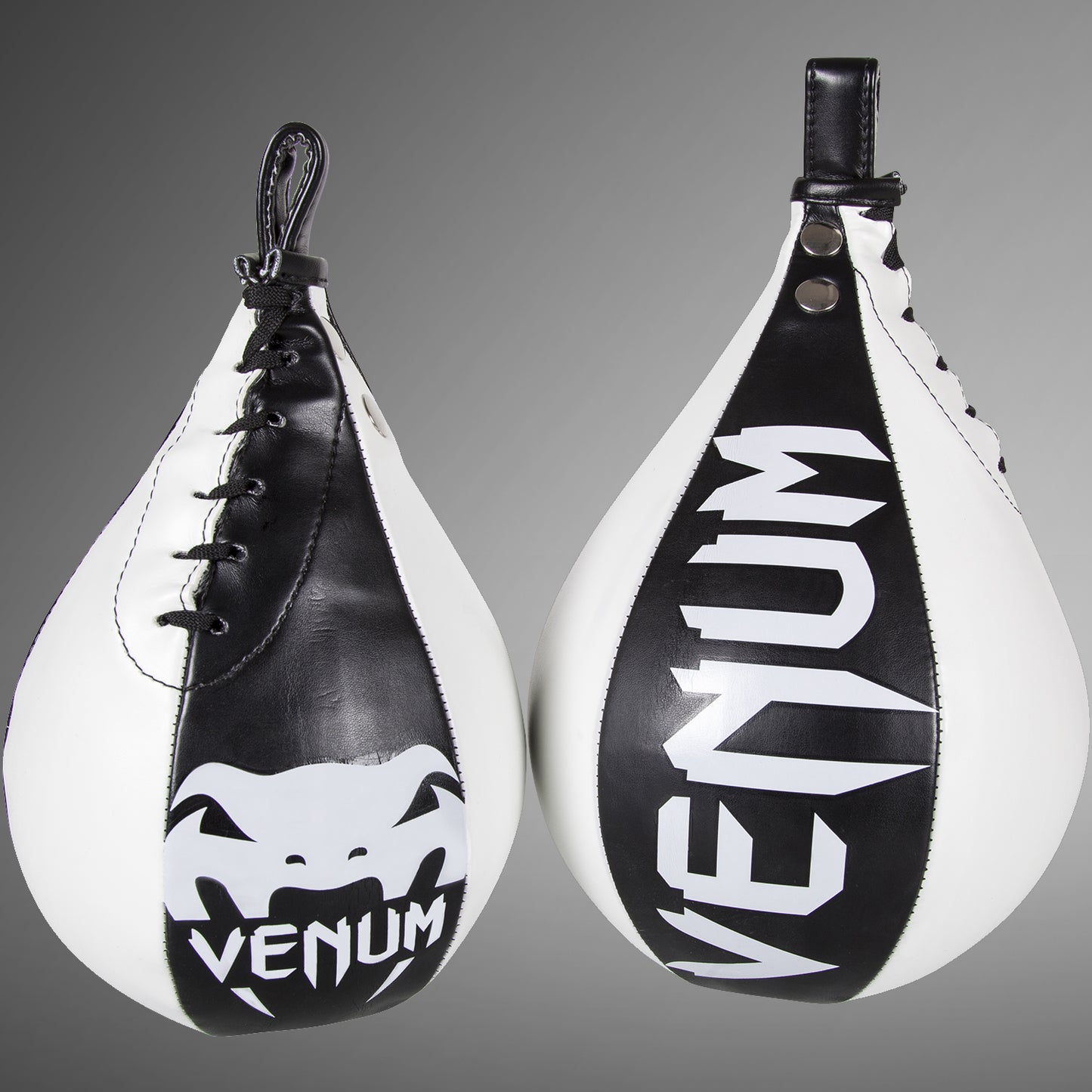 Pera de boxeo Venum  - Cuero Skintex  - Negro/Blanco