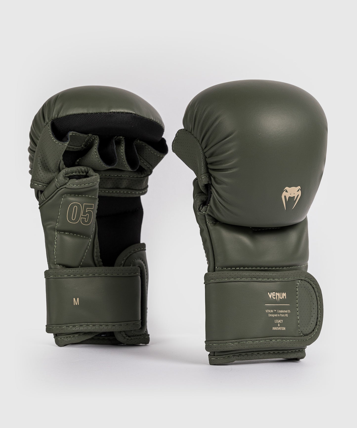 Venum Impact Evo Guantes de Sparring MMA - Verde Militar