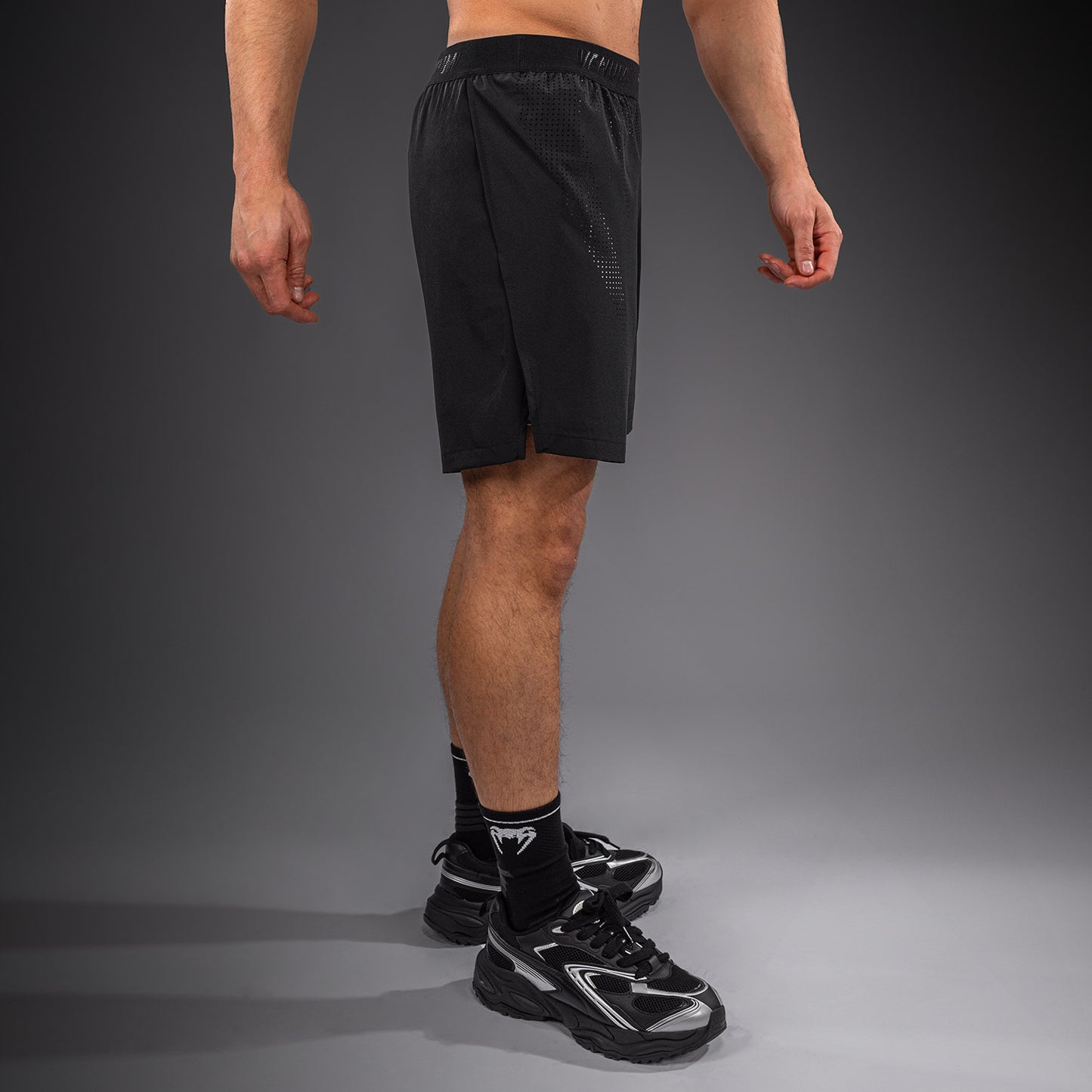 Pantalones cortos de entrenamiento híbridos Venum Lazer - Negro/Gris
