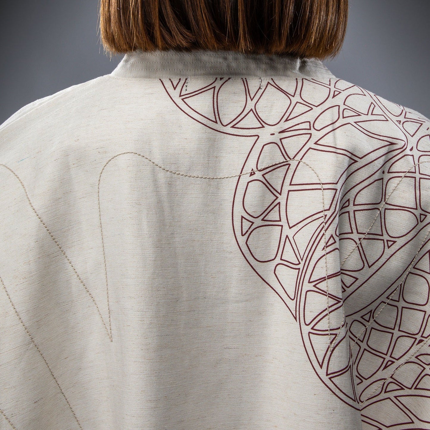 Venum Serpenti Chaqueta Mujer – Marfil/Burdeos