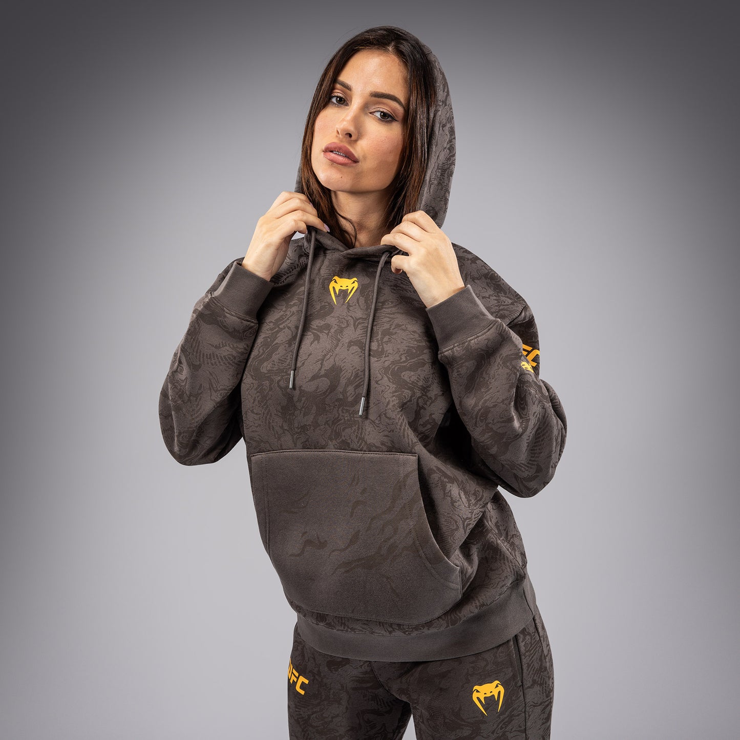 UFC Fusion by Venum Fight Week Sudadera con Capucha para Mujer - Marrón tierra