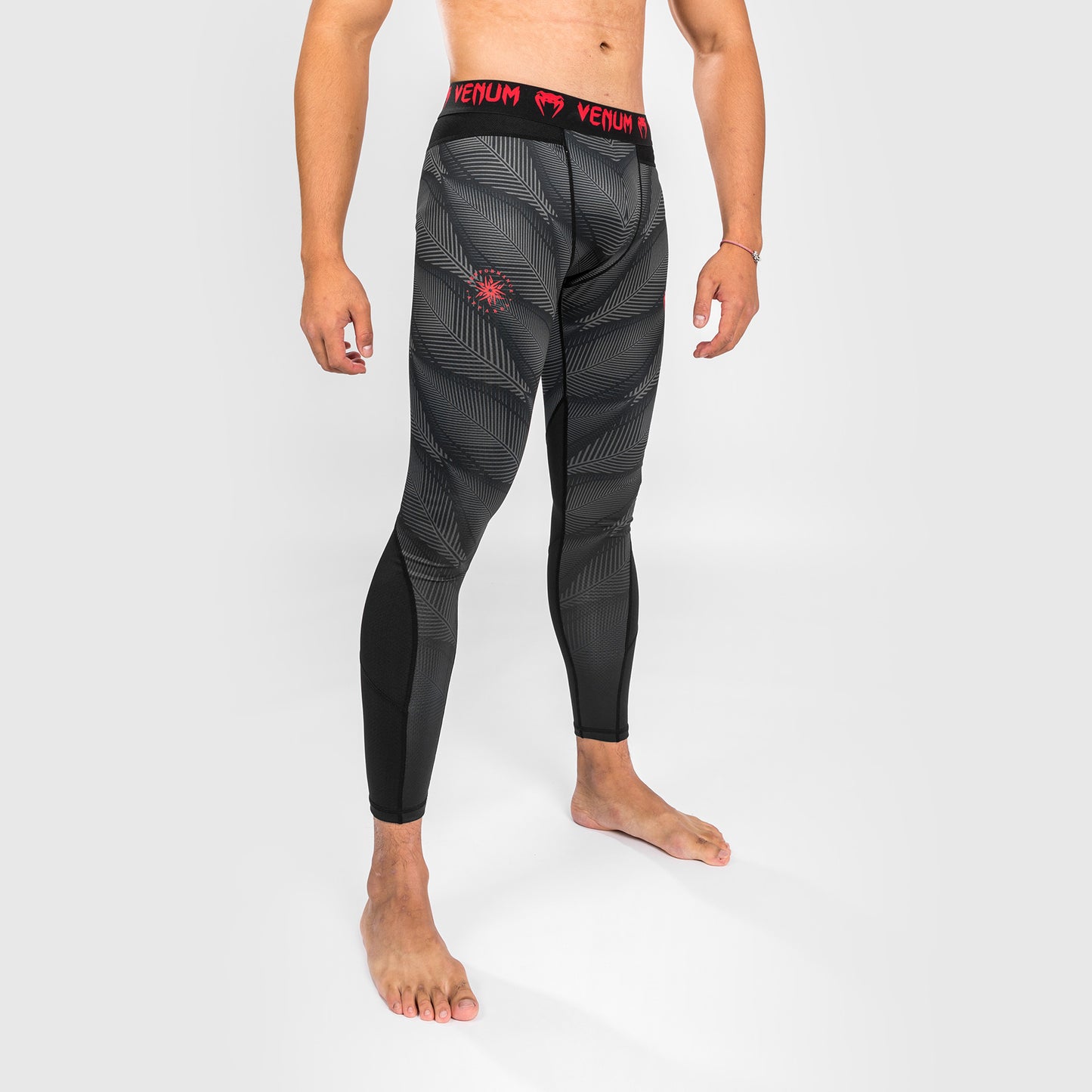 Pantalones de Compresión Venum Phantom - Negro/Rojo