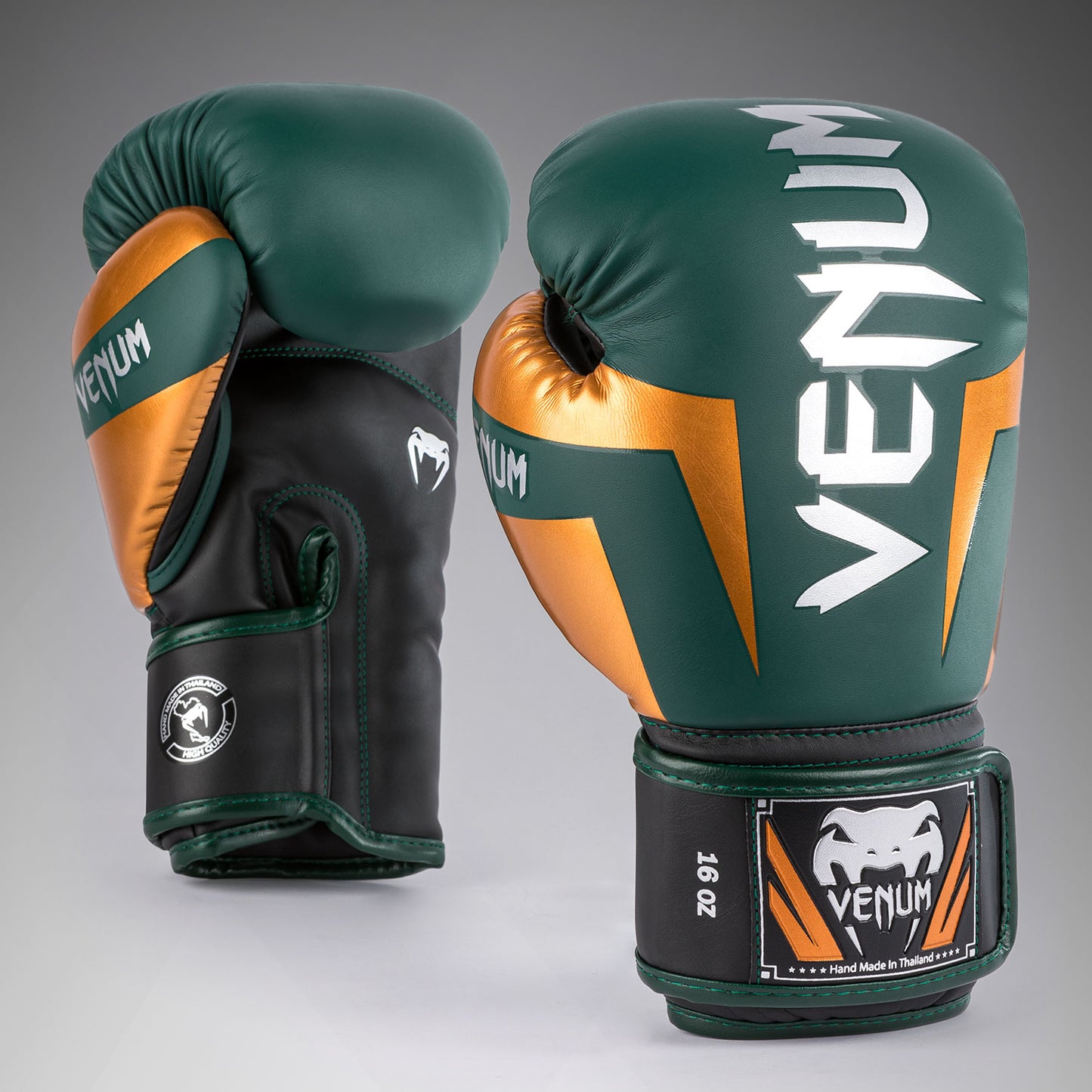Venum Elite Guantes de boxeo - Verde/Bronce/Plata