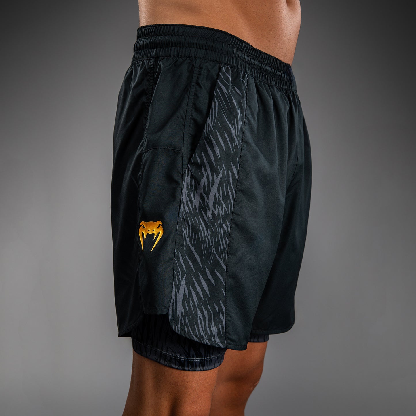 Venum x Chimaev Pantalones Cortos de Entrenamiento  - Negro/Gris
