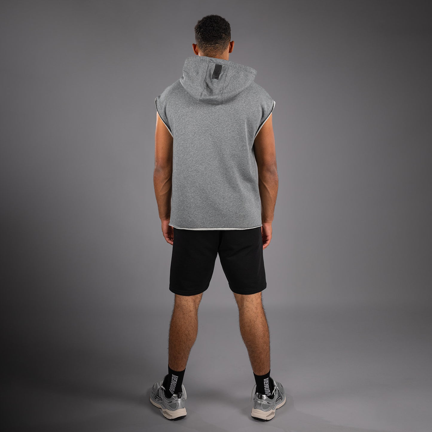 Venum Boxing VT Sudadera con Capucha Sin Mangas – Gris Jaspeado