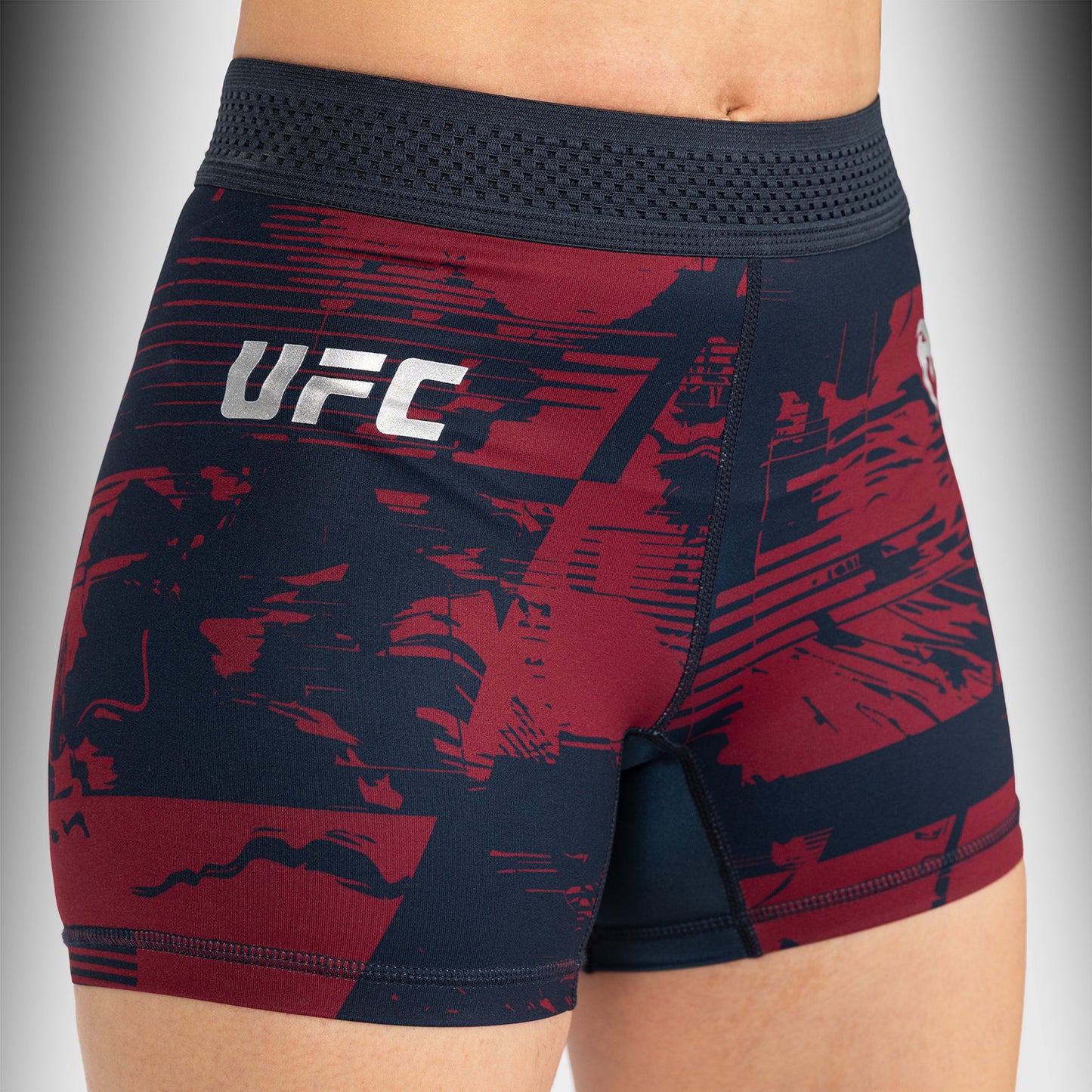 UFC Zenith by Venum Authentic Fight Week Short Vale Tudo Performance Mujer - Azul marino/Burdeos/Plateado