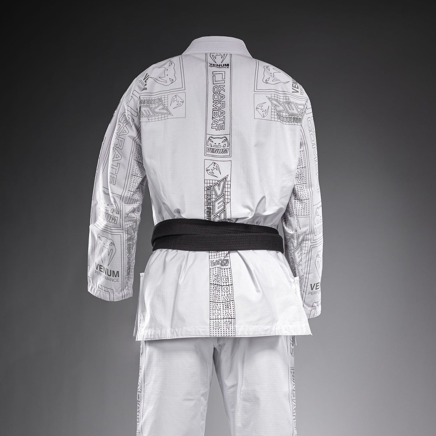 Karate Combat by Venum Kimono de BJJ – Blanco/Gris