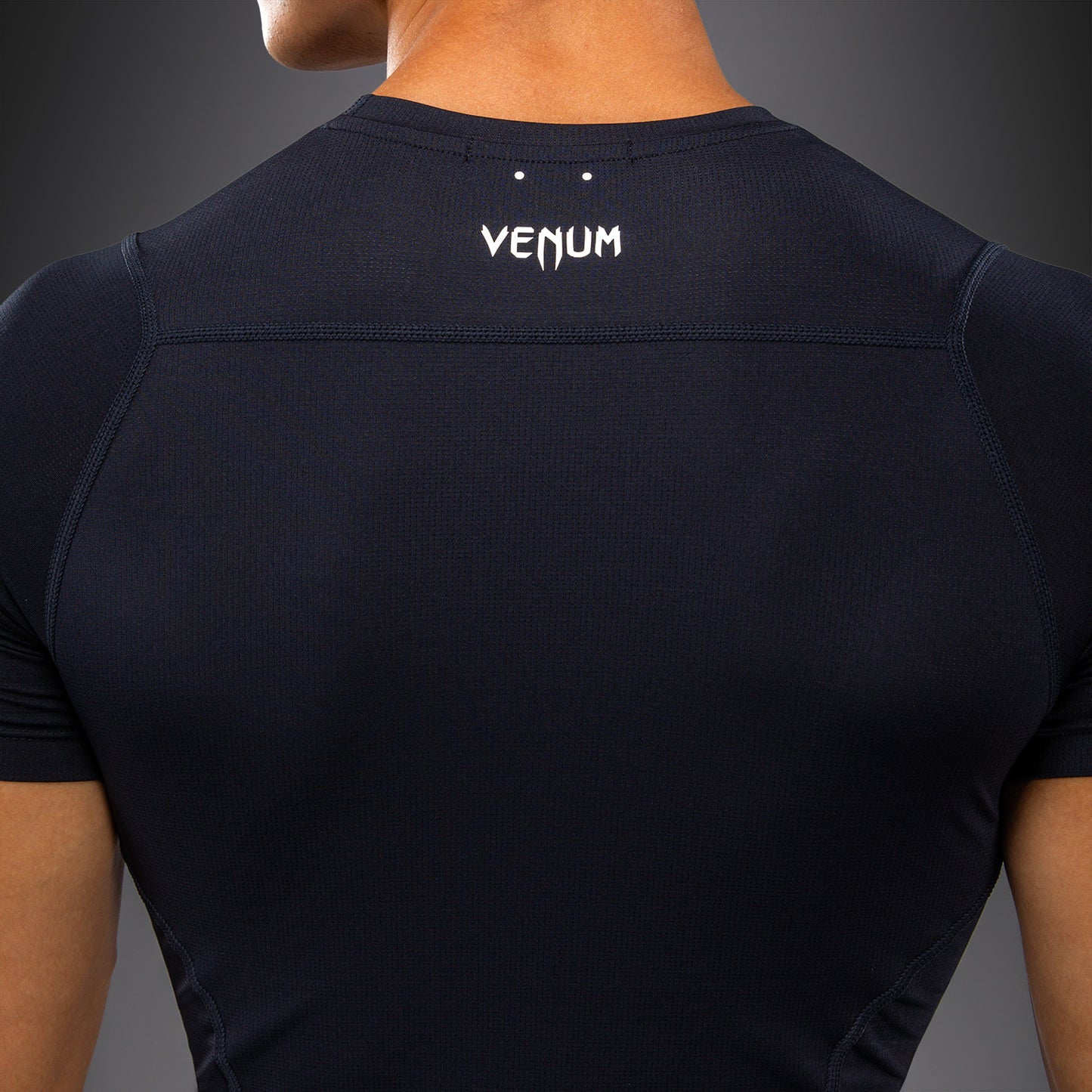 Venum G-Core Rashguard Manga Corta - Azul Marino/Blanco