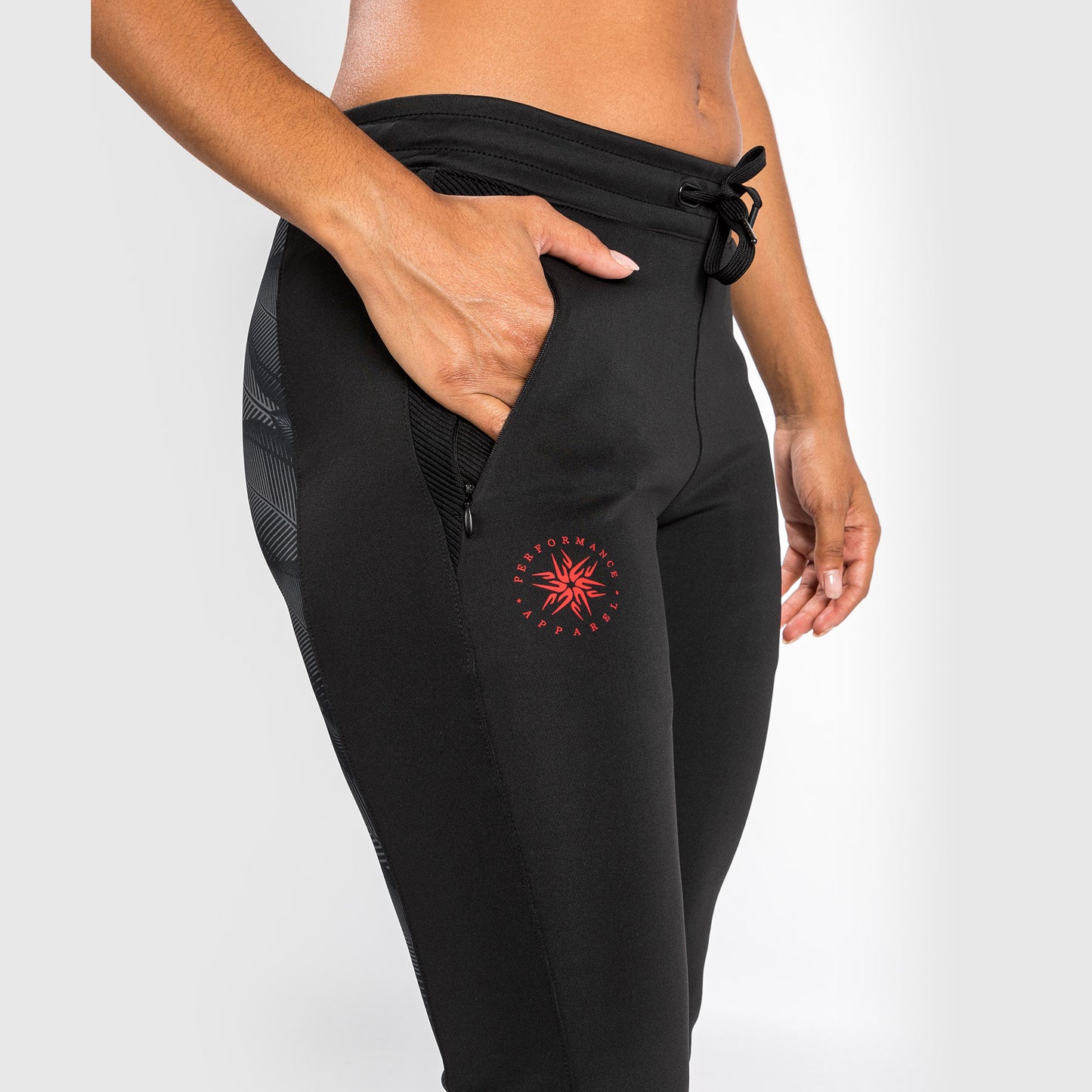 Pantalones de Jogging Venum Phantom - Para Mujer - Negro/Rojo