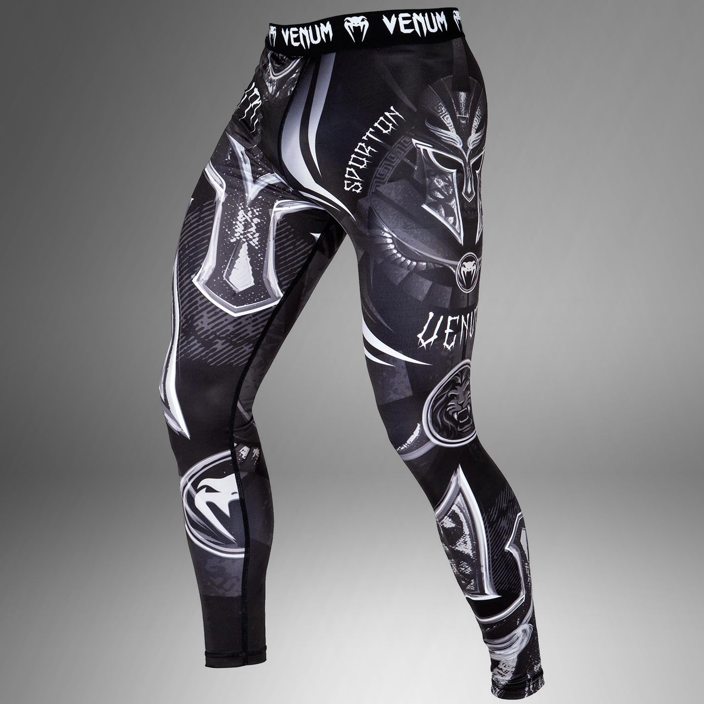 Mallas Largas Venum Gladiador 3.0 - Blanco/Negro