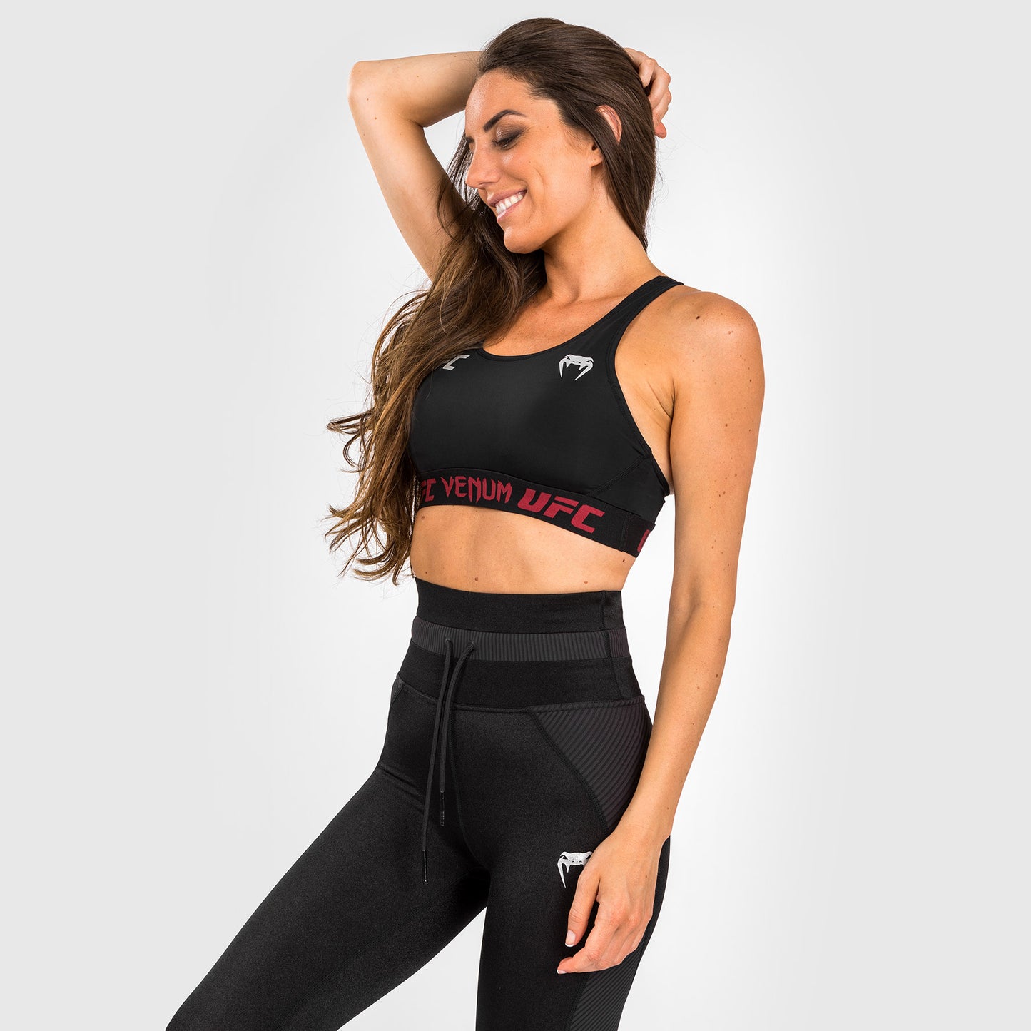 UFC Venum Authentic Fight Week 2.0 Sujetador Deportivo para Mujer – Negro/Rojo