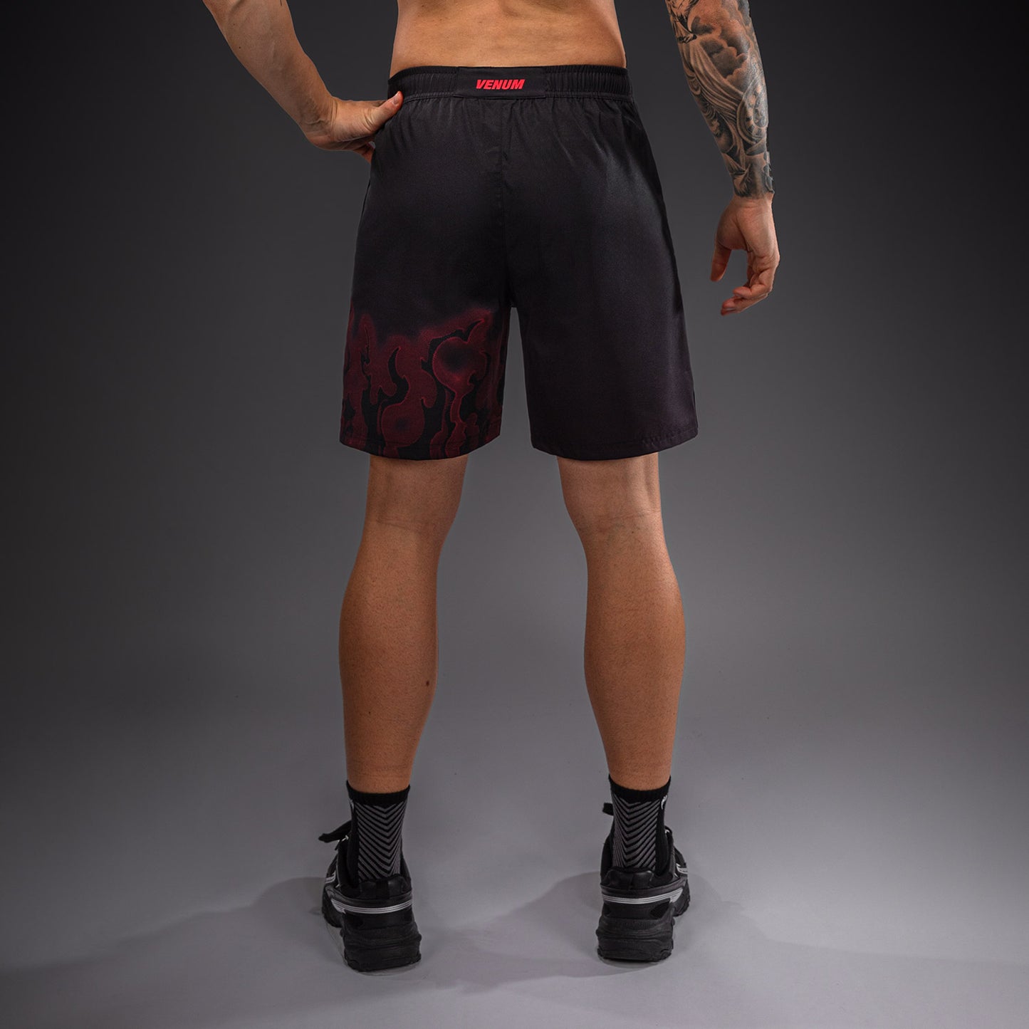 Venum Spectre Pantalón Corto de Entrenamiento – Negro/Rojo