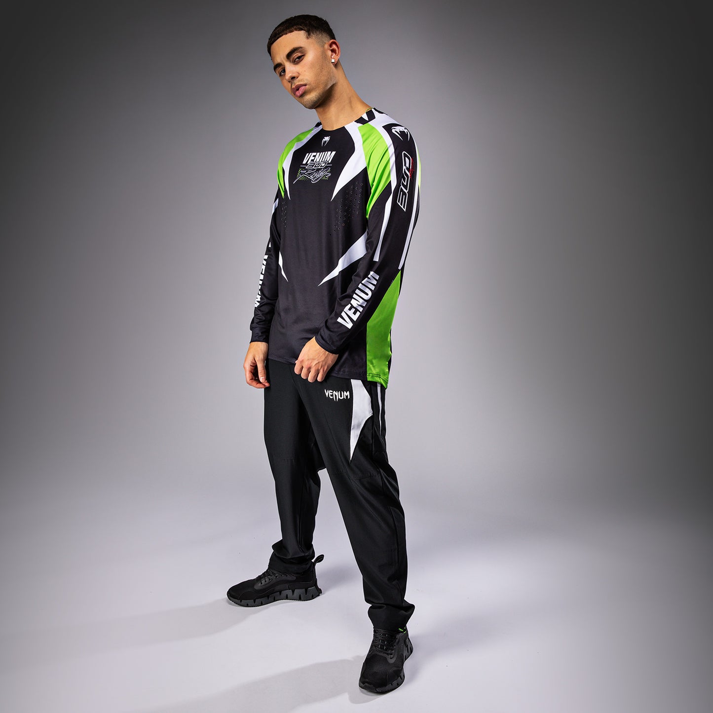 Venum x Bud Racing Camiseta Dry-Tech para Hombre - Negra/Blanca/Verde lima